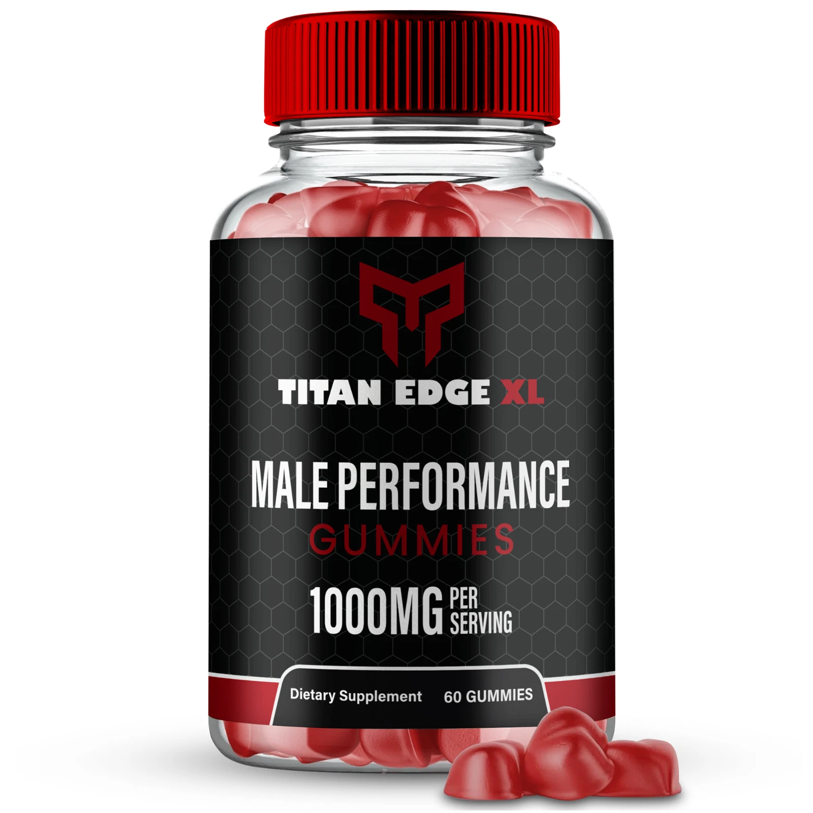 Titan Edge XL Men Gummies, TitanEdgeXL Maximum Strength Male Gummies 60ct