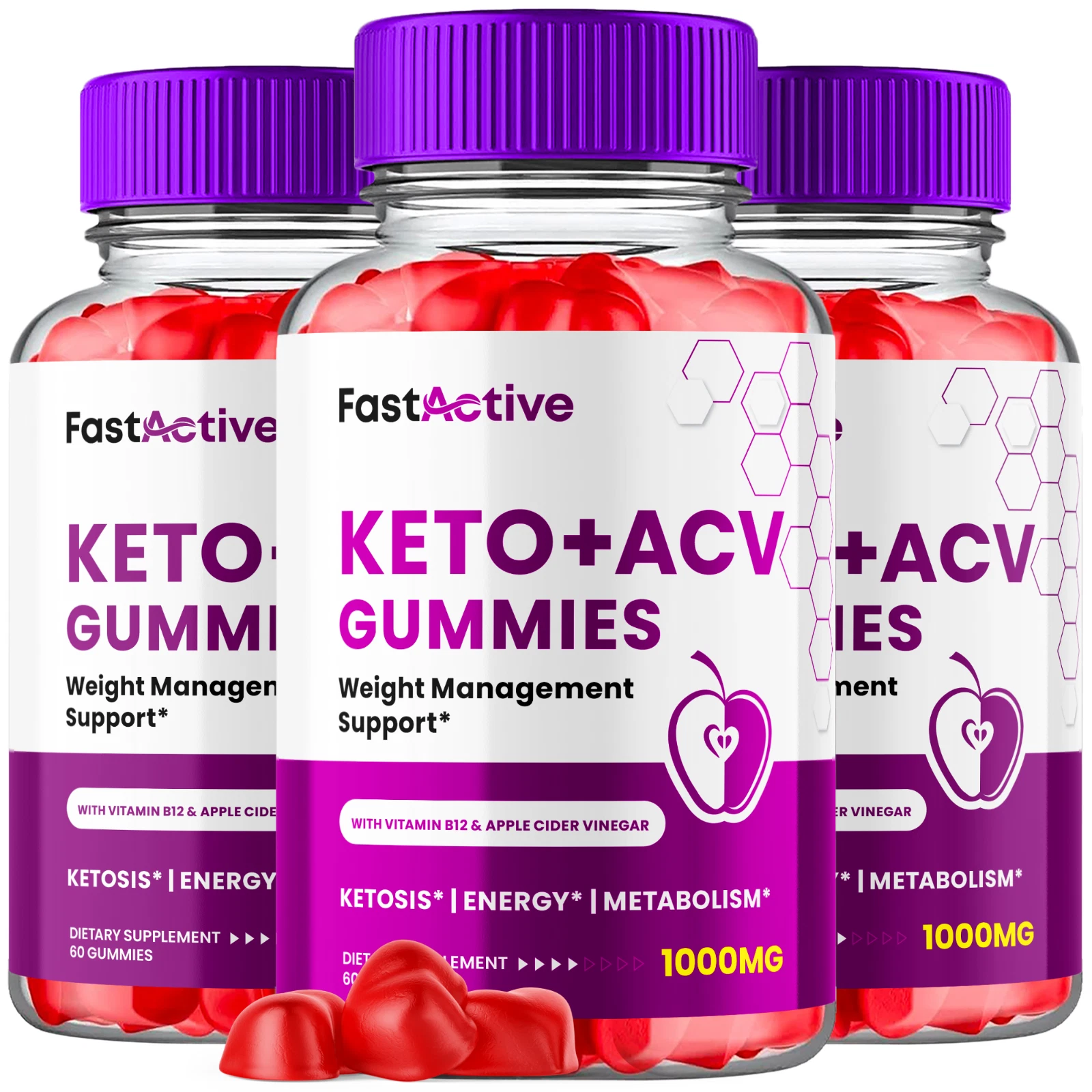 Fast Active Keto ACV Gummies Fast Active Maximum Strength Formula 180 Gummies