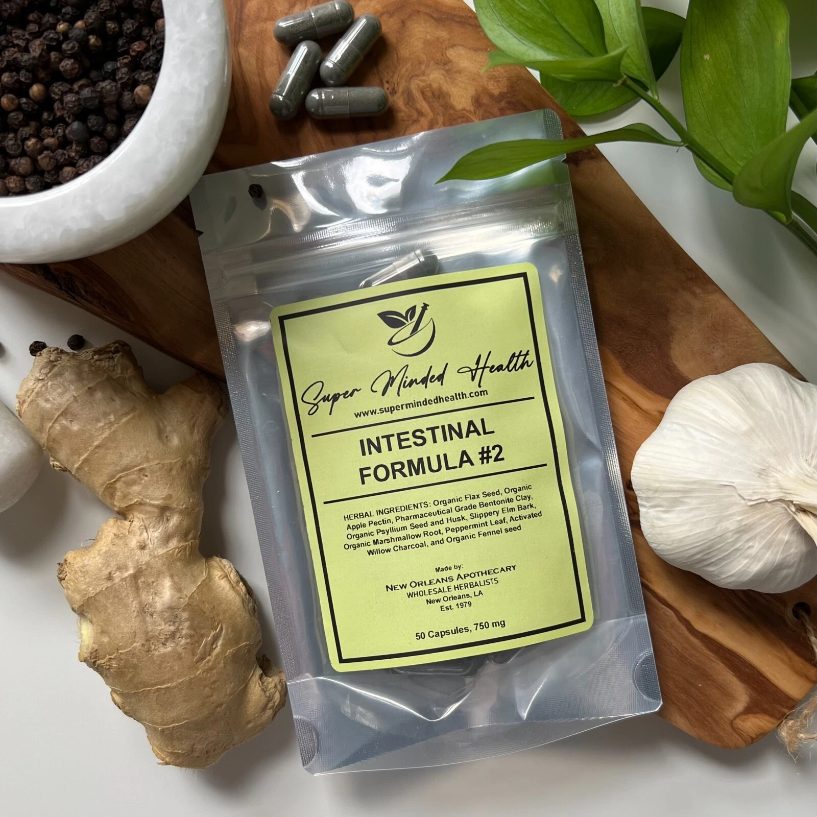 Intestinal Formula 2 Capsules Colon Cleanse Super Flush Detox Weight Loss