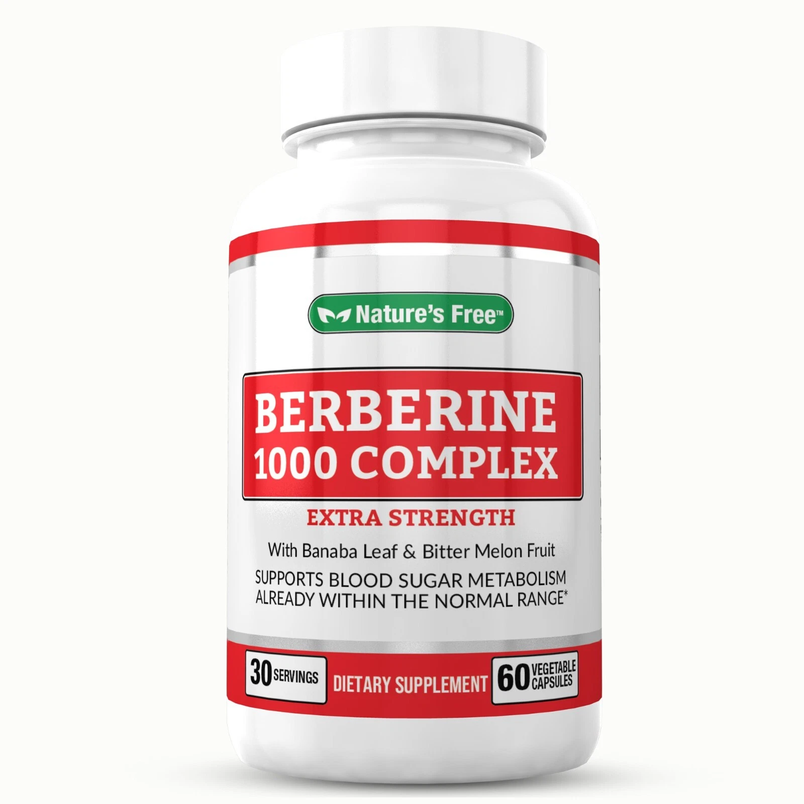 Berberine 1000mg Complex Extra Strength Blood Sugar Support, Weight Loss 60ct