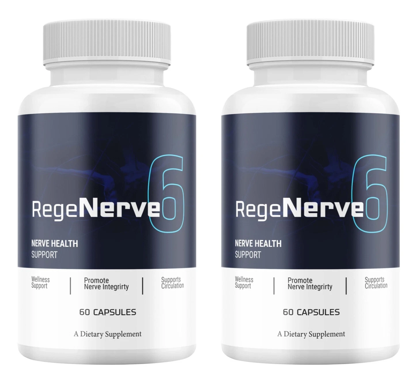 (2 Pack) RegeNerve6 Nerve Health, Rege Nerve 6 Nootropic Formula