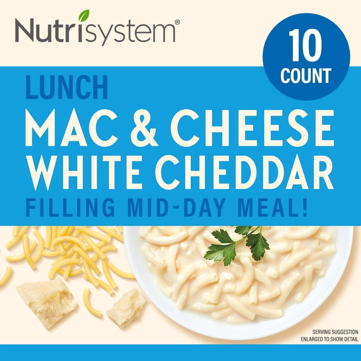 Nutrisystem White Cheddar Mac and Cheese Packaged Meal, 10g Protein