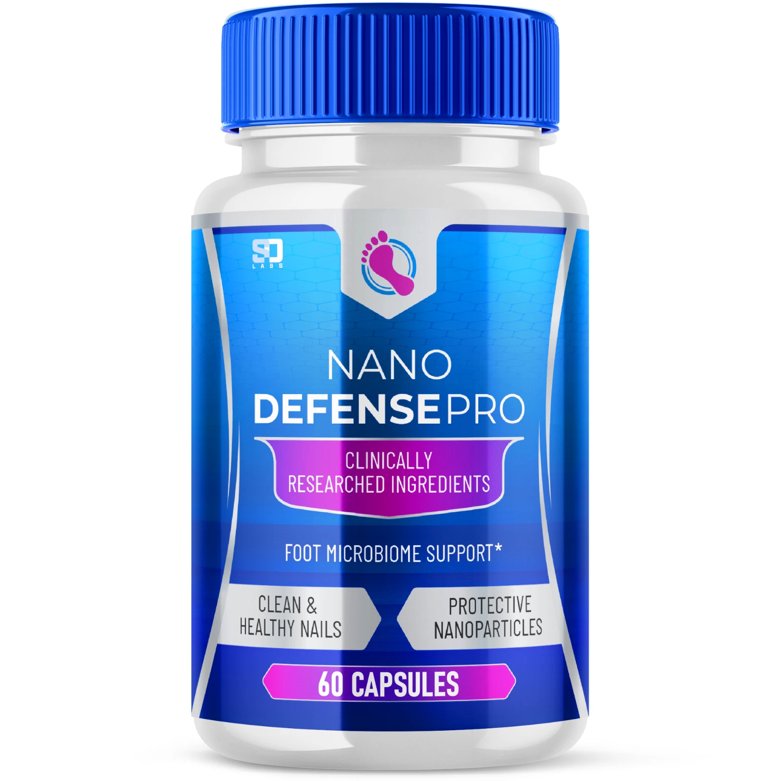 Nano Defense Pro for Healthy Skin and Nails Fungus Support Supplement 60ct 1Pack