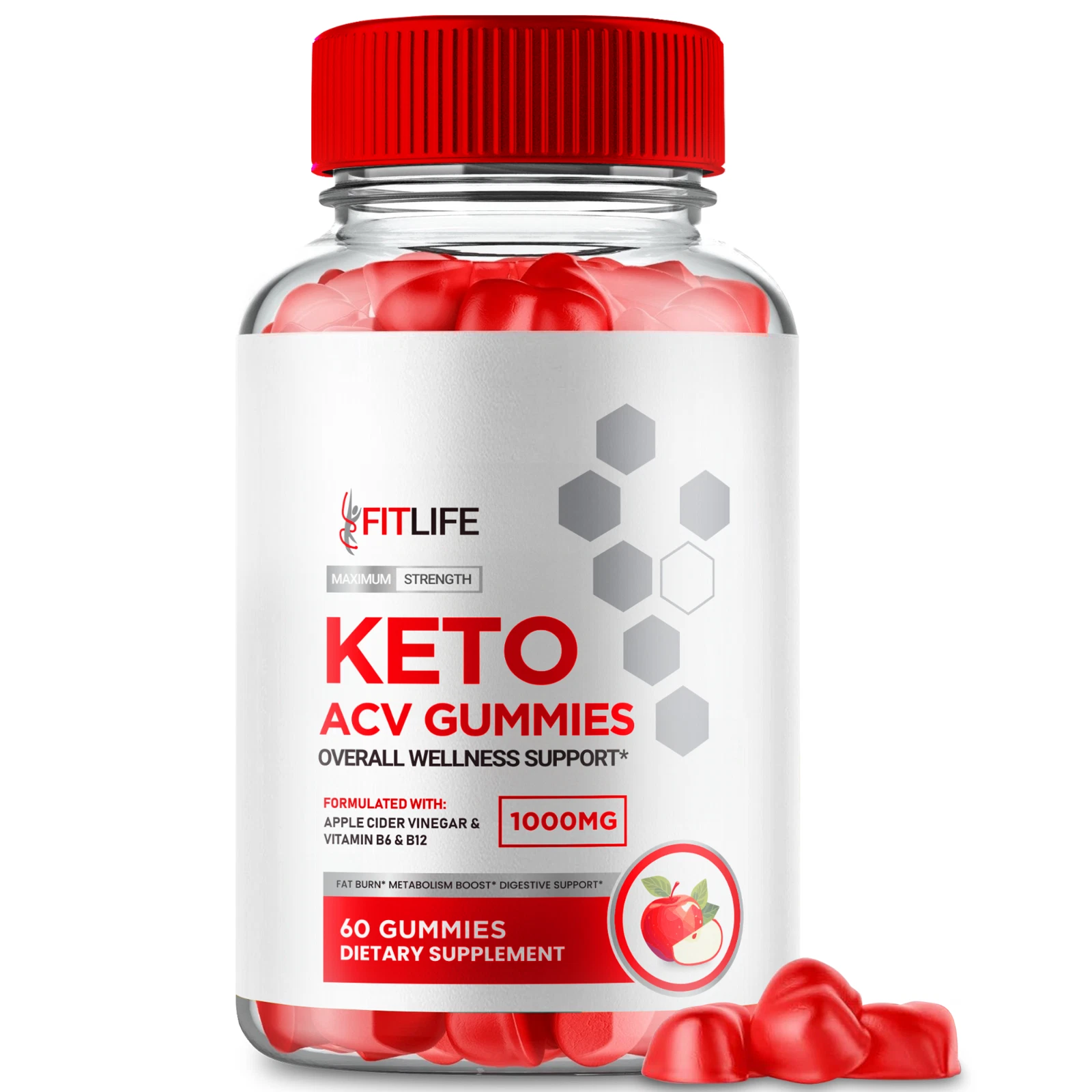 FitLife Keto ACV Gummies Advanced Weight Management (60 Gummies)