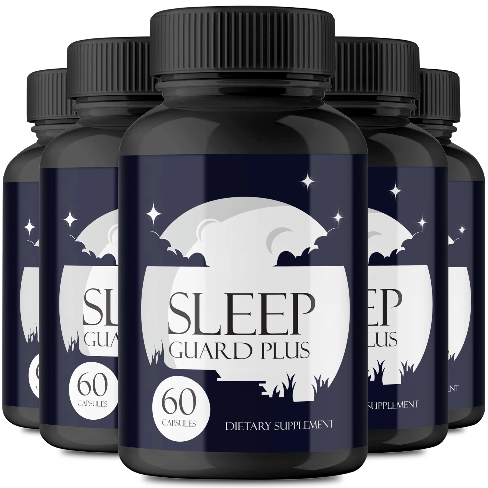 (5 Pack) Sleep Guard Plus Dietary Supplement to Aid Sleep Deprivation & Insomnia