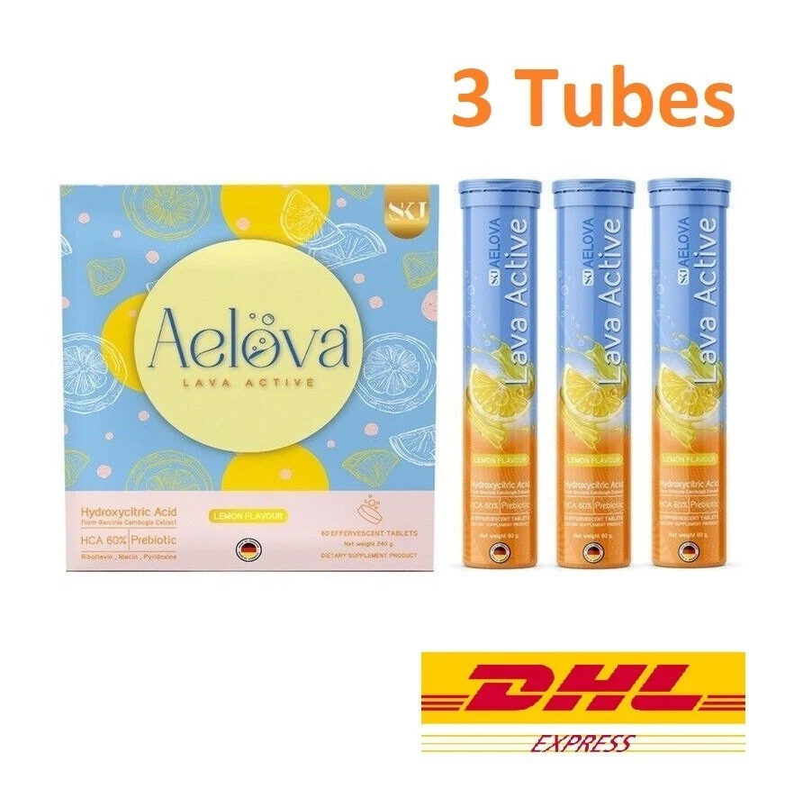 3 Tubes AELOVA Dietary Supplement Tablets Weight Control Effervescent Tighten