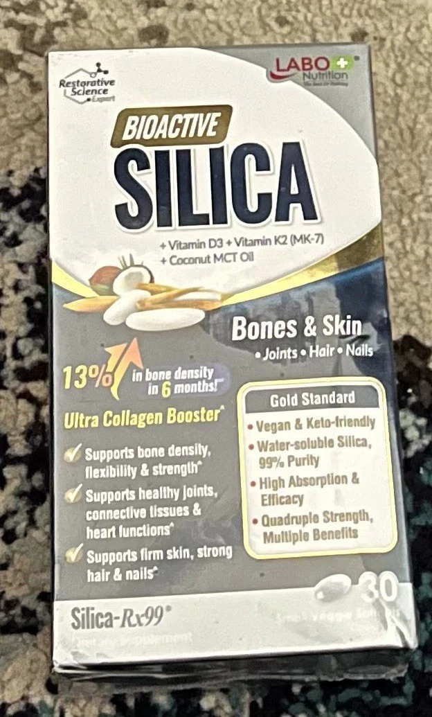 Bioactive Silica Ultra Collagen Booster 30 Small Veggie Soft Gels Expiry 09/26