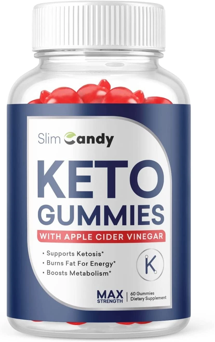 1 Pack - Slim Candy Keto ACV Gummies, Weight Loss, Appetite Suppressant-60
