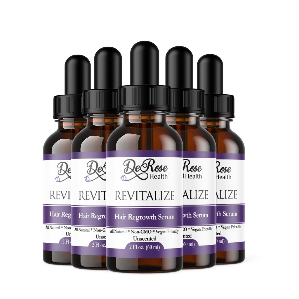 Derose Revitalize Hair Support Drops - Safe for All Hair Types (2fl.oz) - 5 Pack