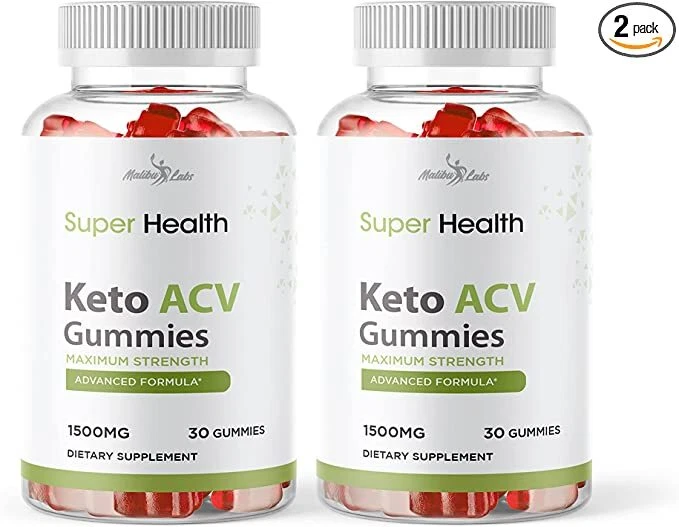 Super Health Keto ACV Gummies Weight Loss - 1500mg (2 Pack)