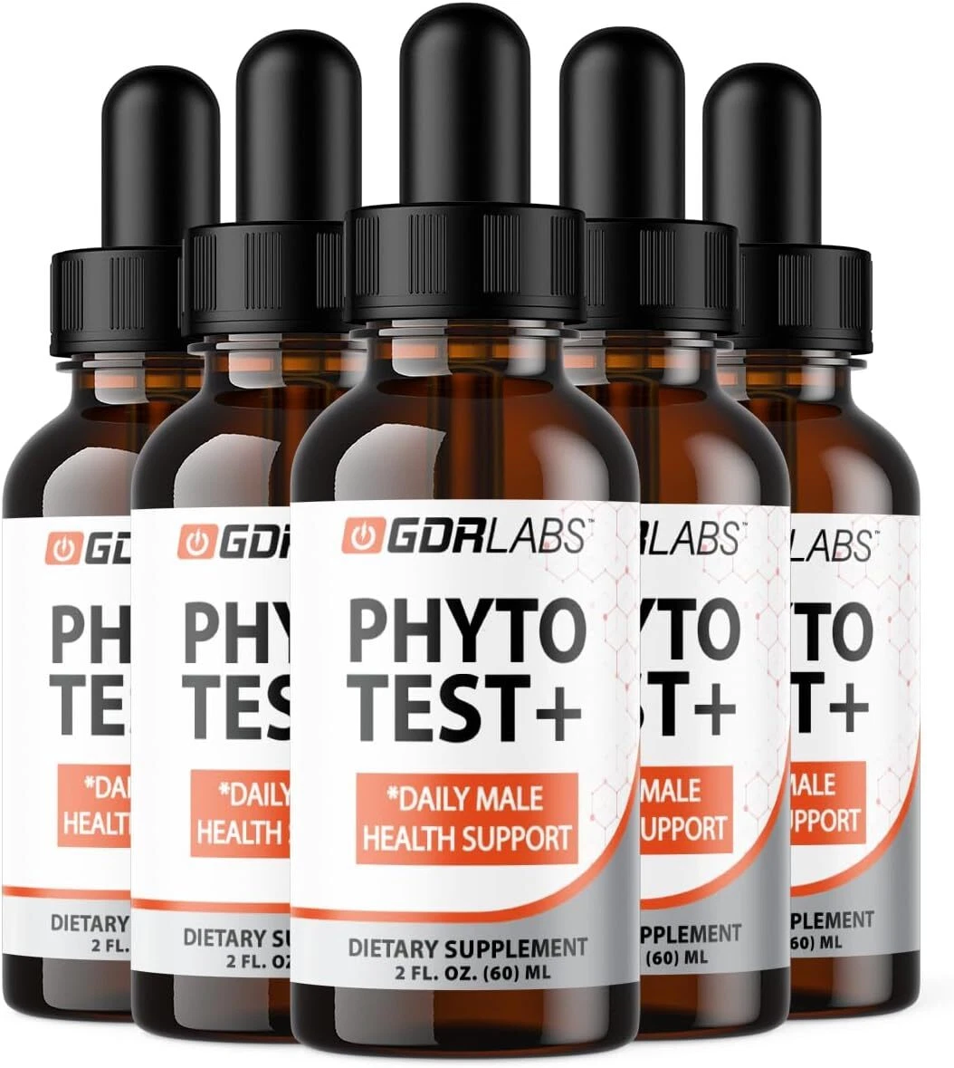 Phyto Test Men Drops - Phyto Test+ Male Vitality Support Drops OFFICIAL - 5 Pack