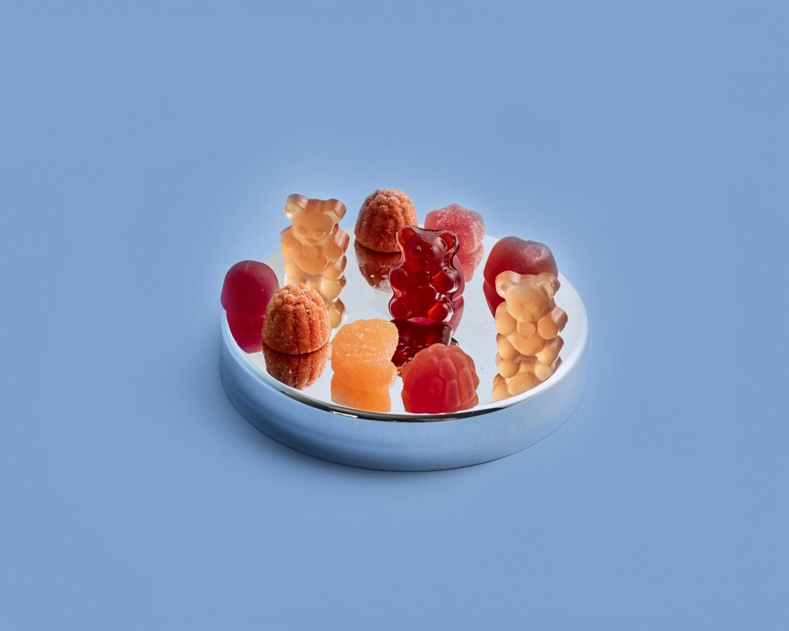 Creatina Gomosa - Frambuesa Azul [SIN ETIQUETAR] Lote de 100 Tarros.