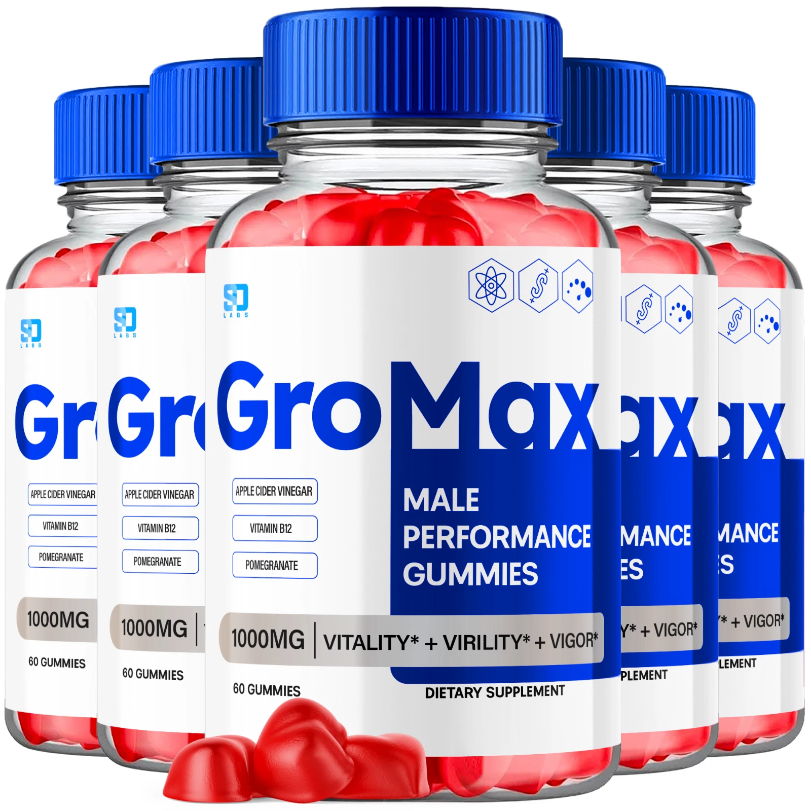 Gromax Gummies - Boost Stamina and Energy for Men (5 Pack)