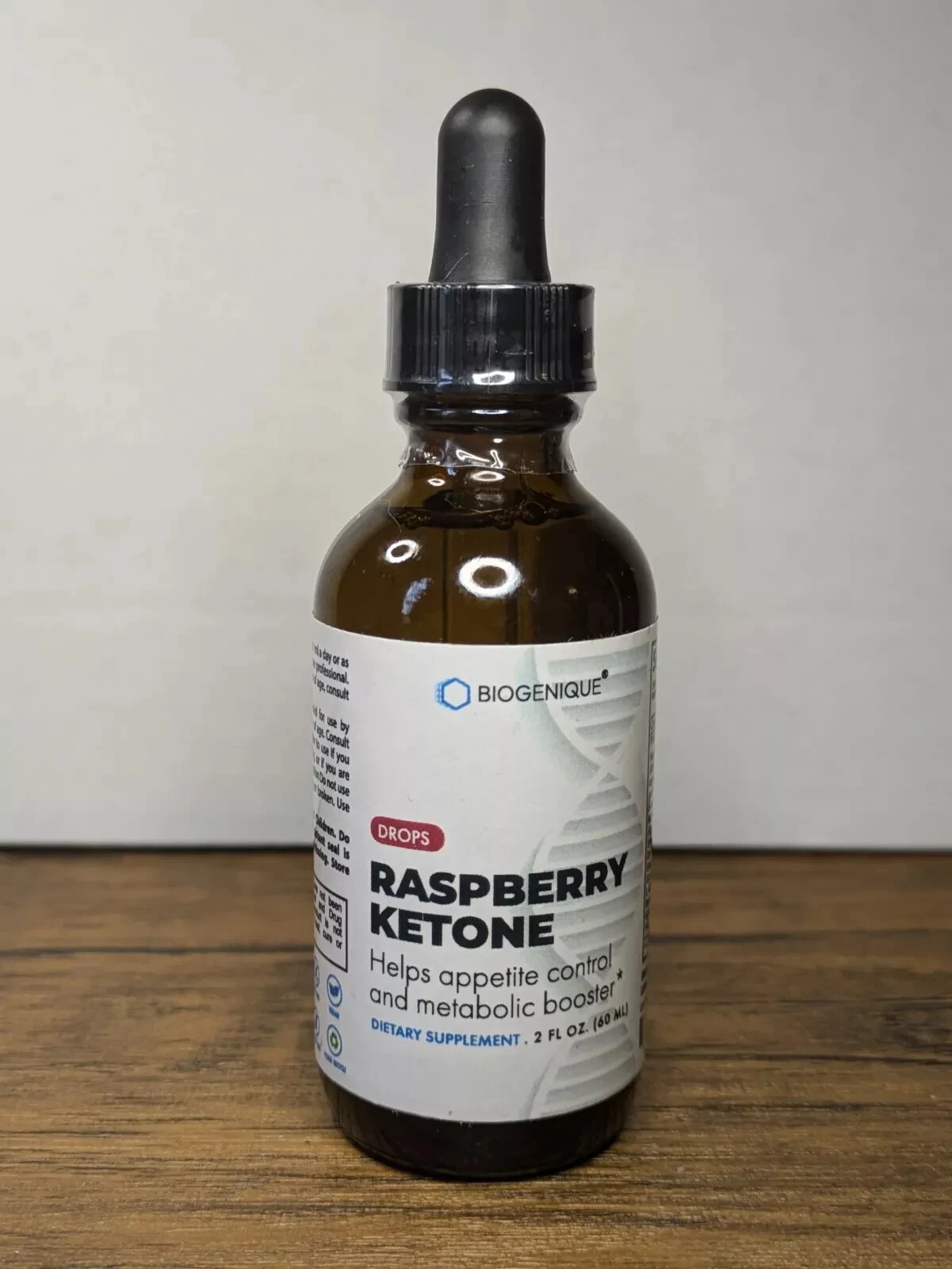 Biogenique Raspberry Ketone Drops 2 fl oz, Metabolic Booster, Exp 02/2029
