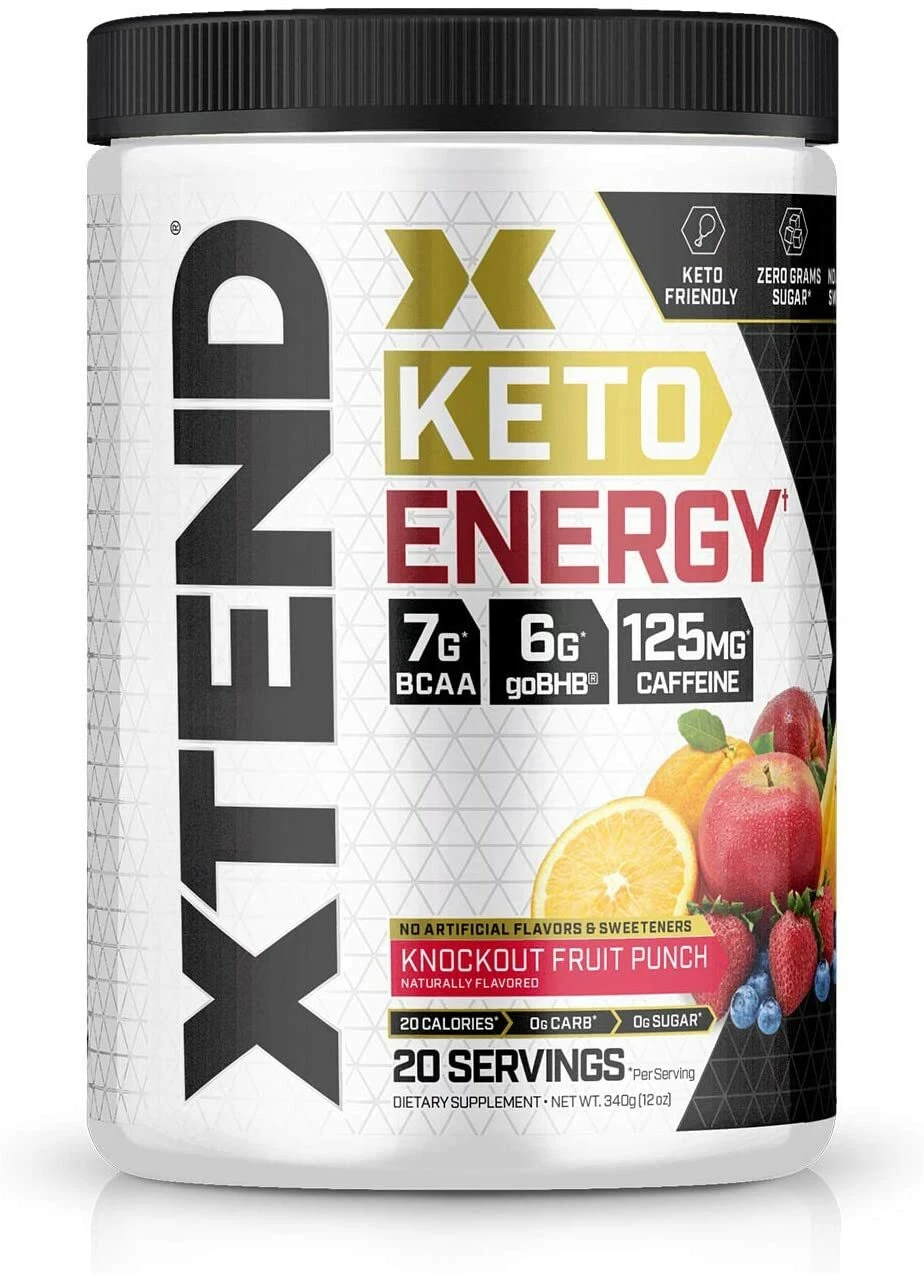 Xtend Keto Energy - The Perfect Keto & BCAA Aminos - 20 Servings - FRUIT PUNCH