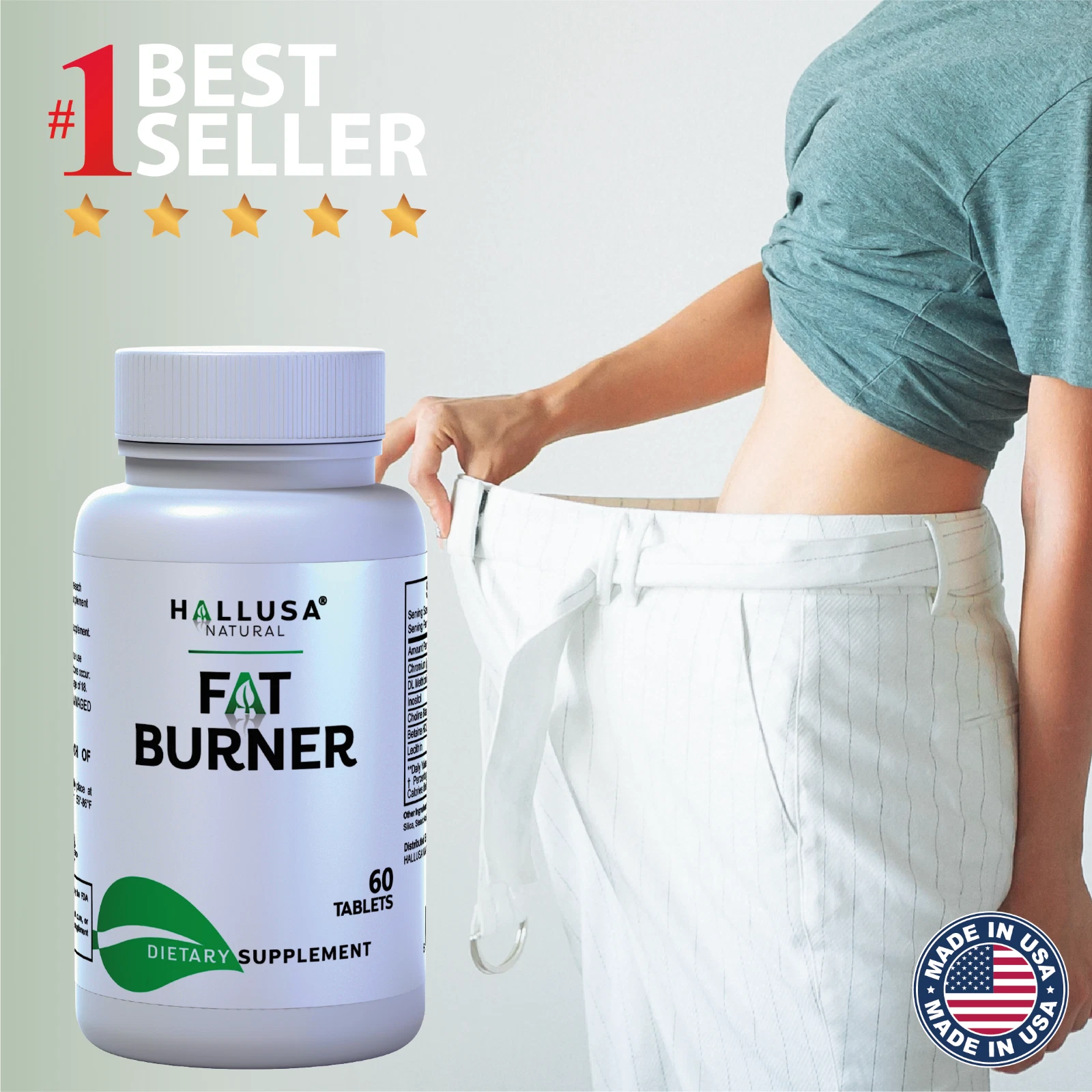 Fat Burner for Women & Men Weight Loss Formula Appetite Suppressant Pills 60 Tab