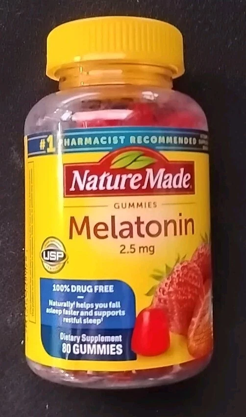 Gomitas de melatonina Nature Made 2,5 mg, 80 gomitas
