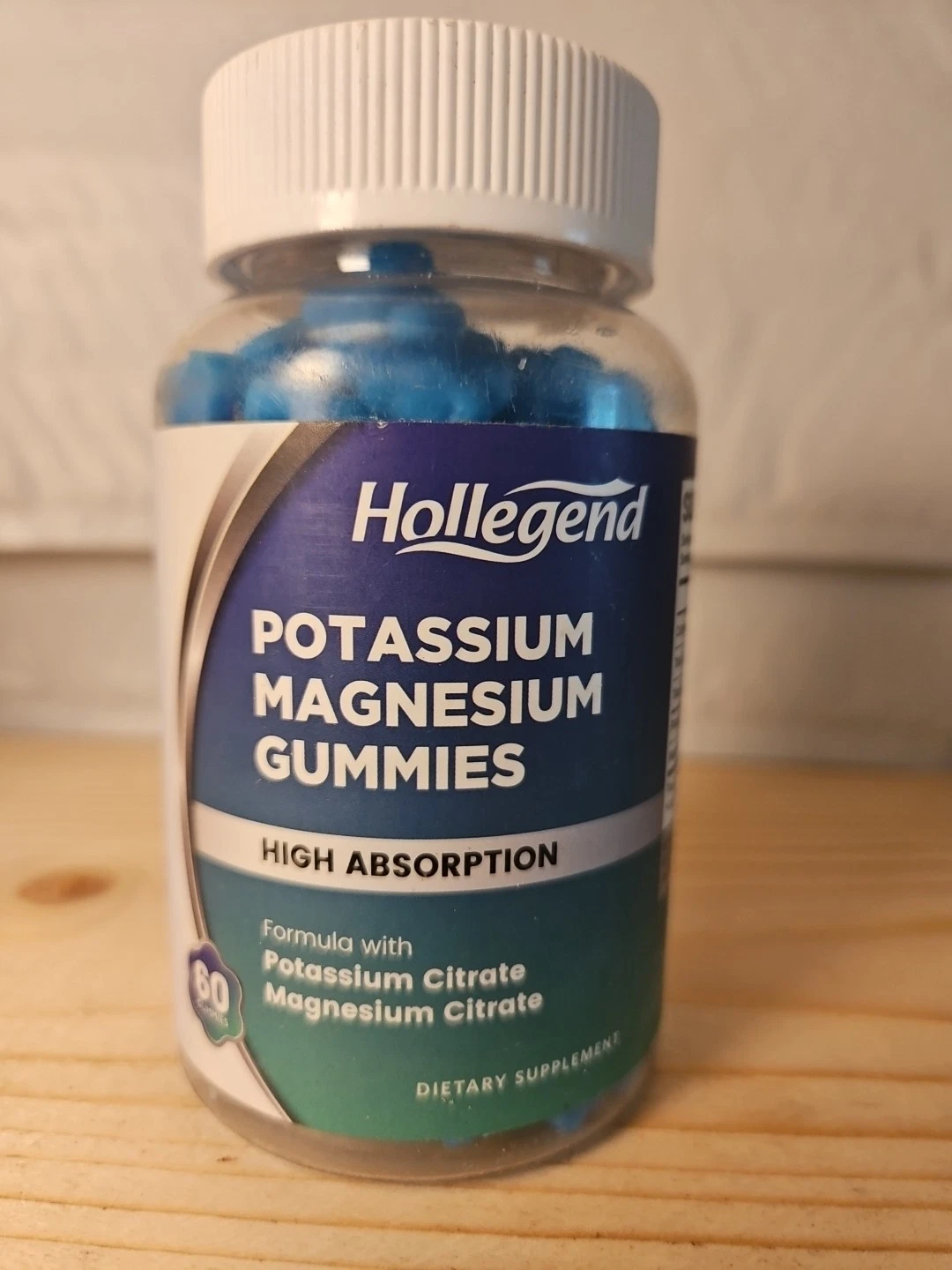 👉 Hollegend, Potassium Magnesium Gummies, High Absorption, 60 Gummies exp 01/26