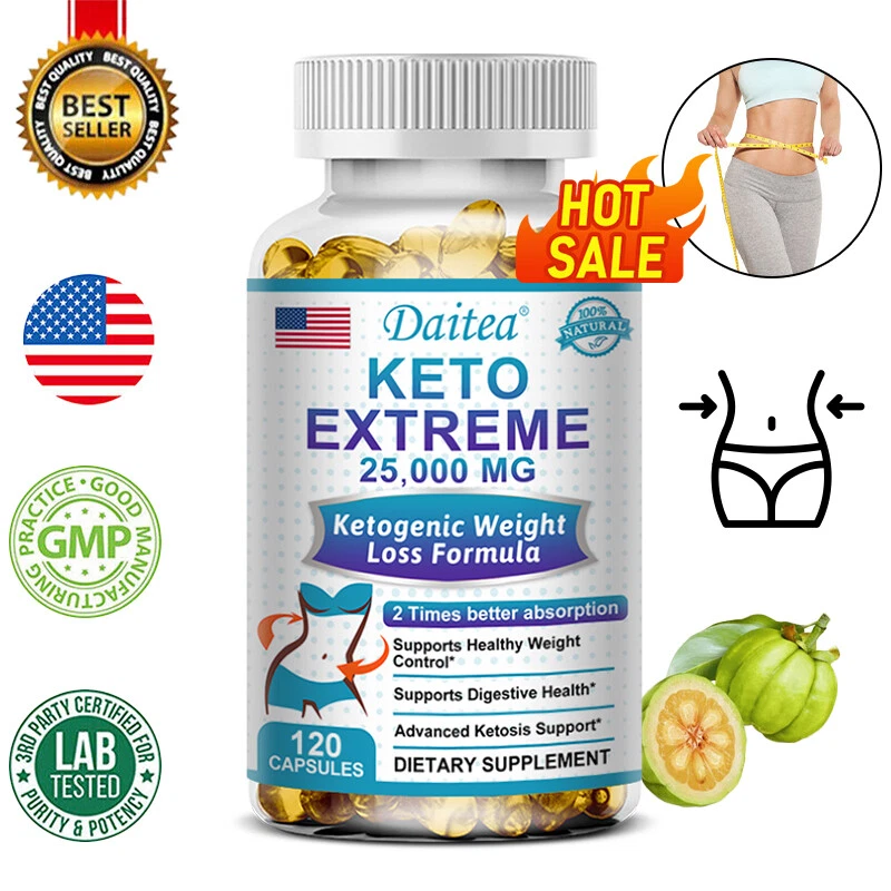 Weight Loss Formula KETO EXTREME w/ Apple Cider Vinegar ACV Fat Burner Capsules