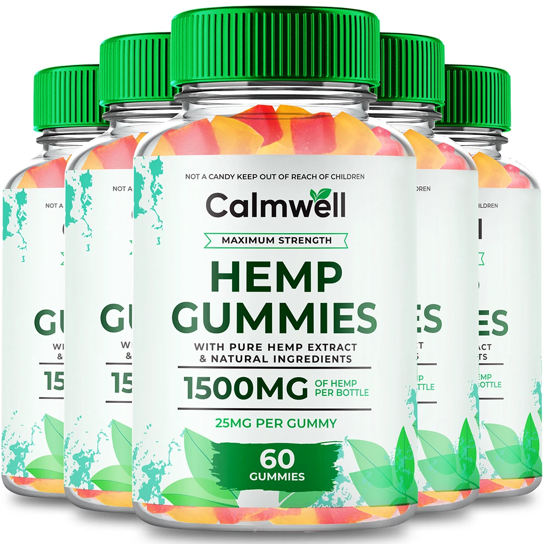 (5 Pack) Calmwell Gummies with Organic Seeds Extract Supplement (300 Gummies)