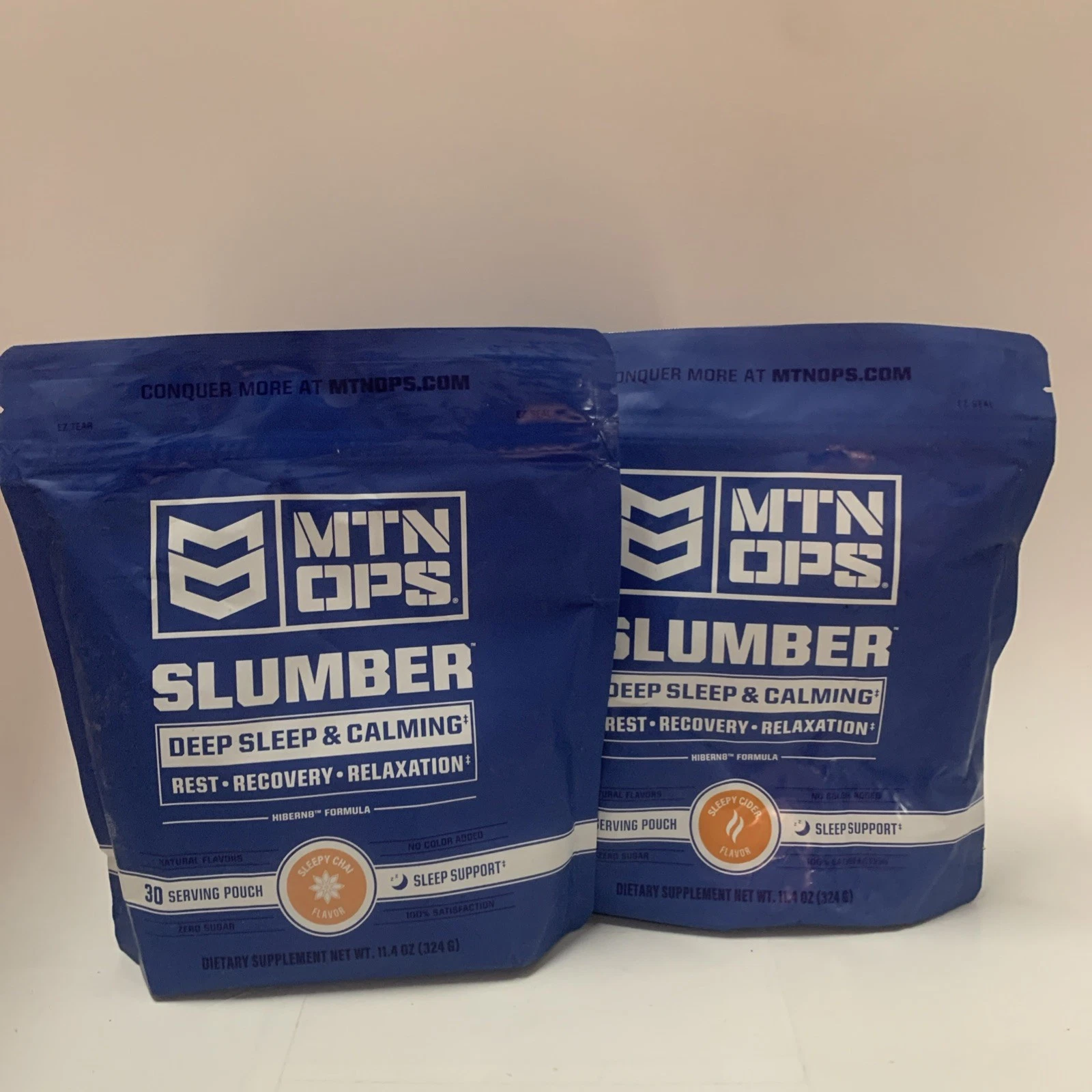 2x MTN OPS Slumber Deep Sleep & Calming Sleepy Chai 30 Serving Pouch 5/25