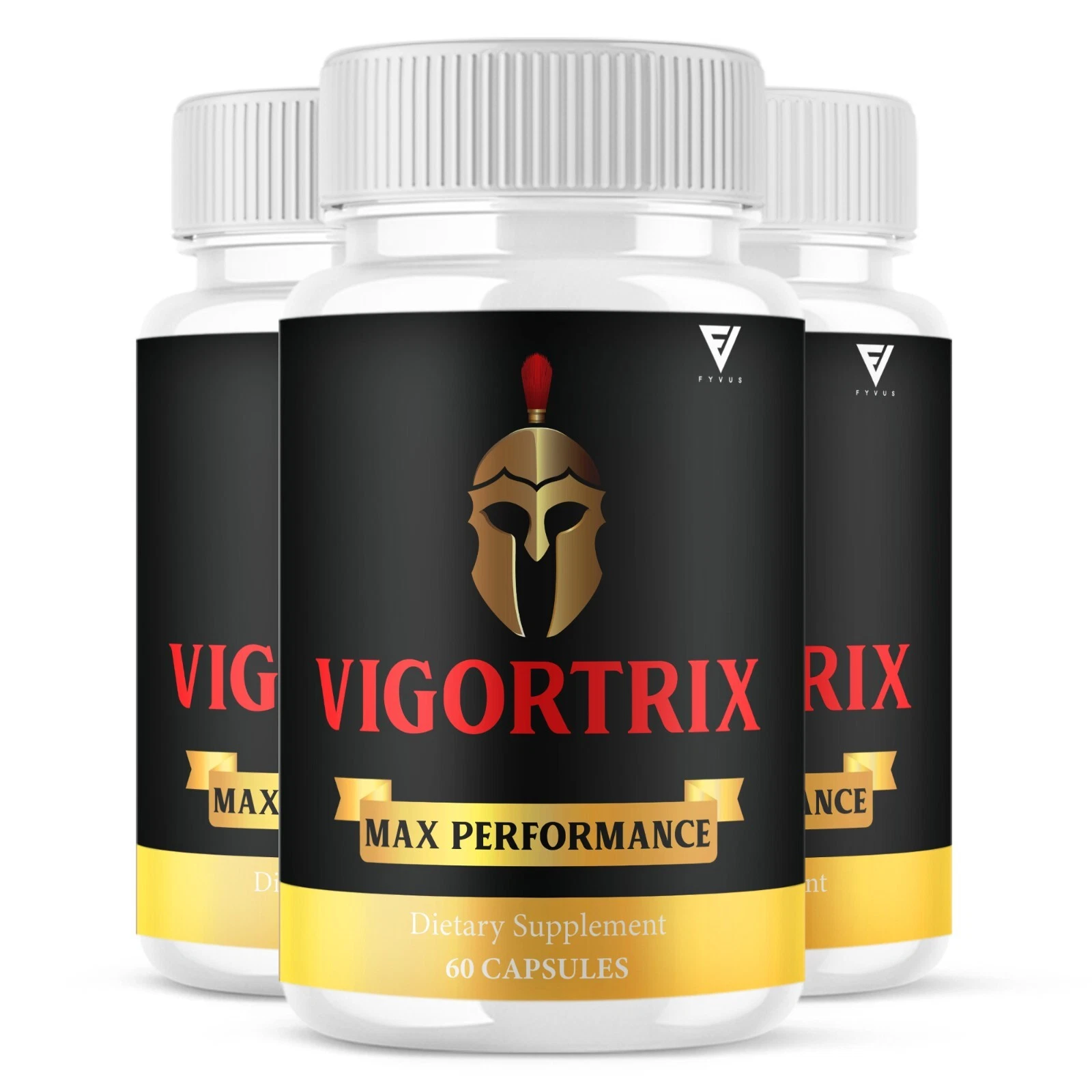 (3 Pack) Vigortrix Supplement Vigortrix Max Performance Pills (180 Capsules)