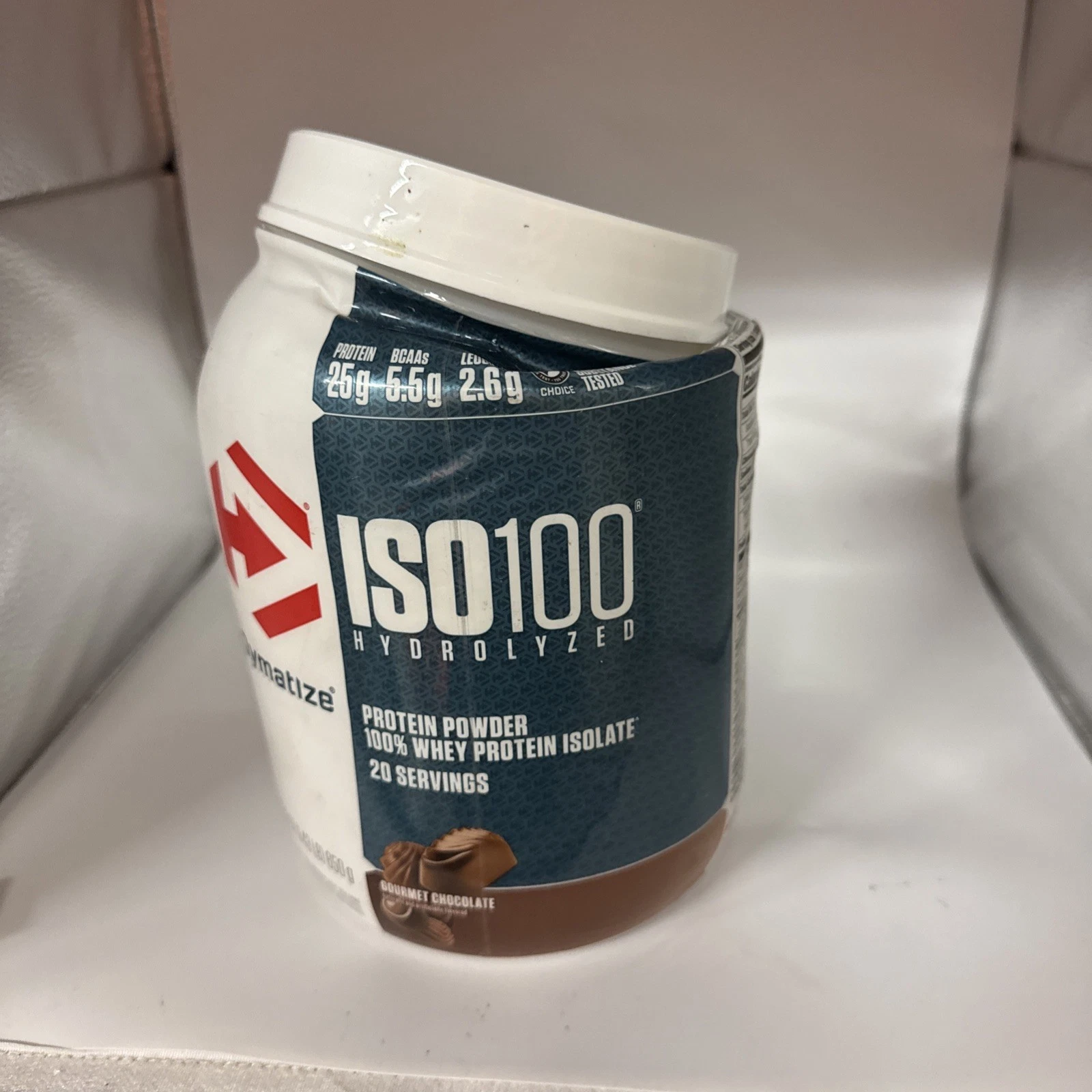 Dymatize Nutrition ISO100 Hydrolyzed Whey Protein - Gourmet Chocolate, 22.6 oz