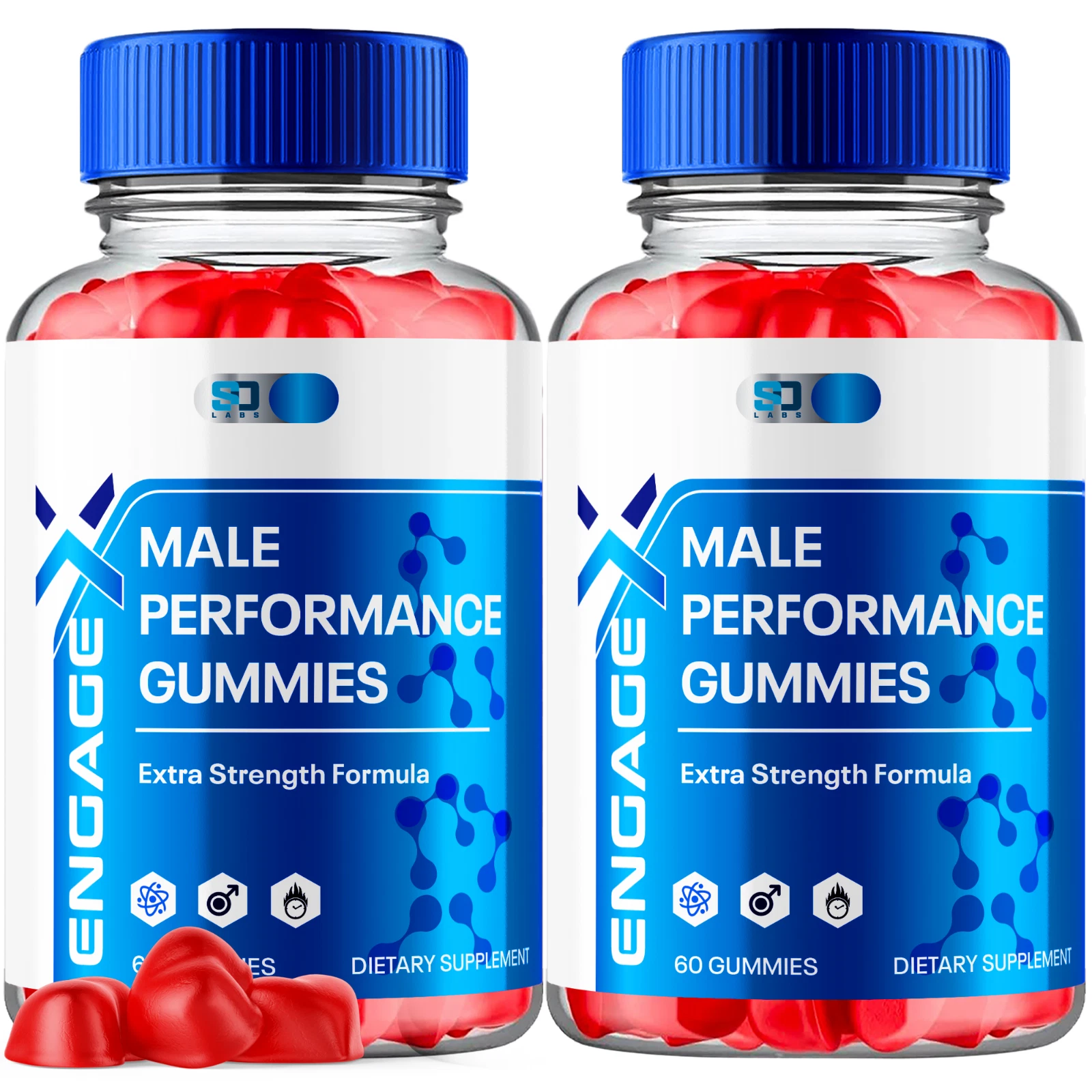 Engage X Male Gummies - Support Stamina and Endurance (2 Pack)