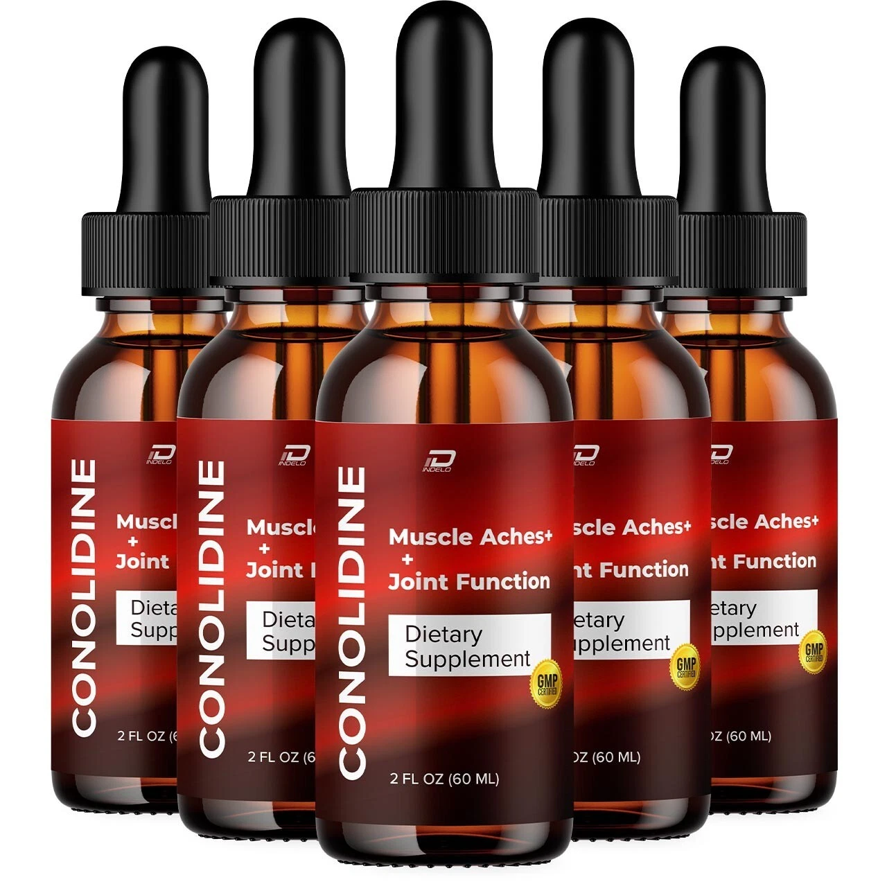 (5 Pack) Conolidine for Pain Drops - Conolidine Joint Support, 5 Month Supply