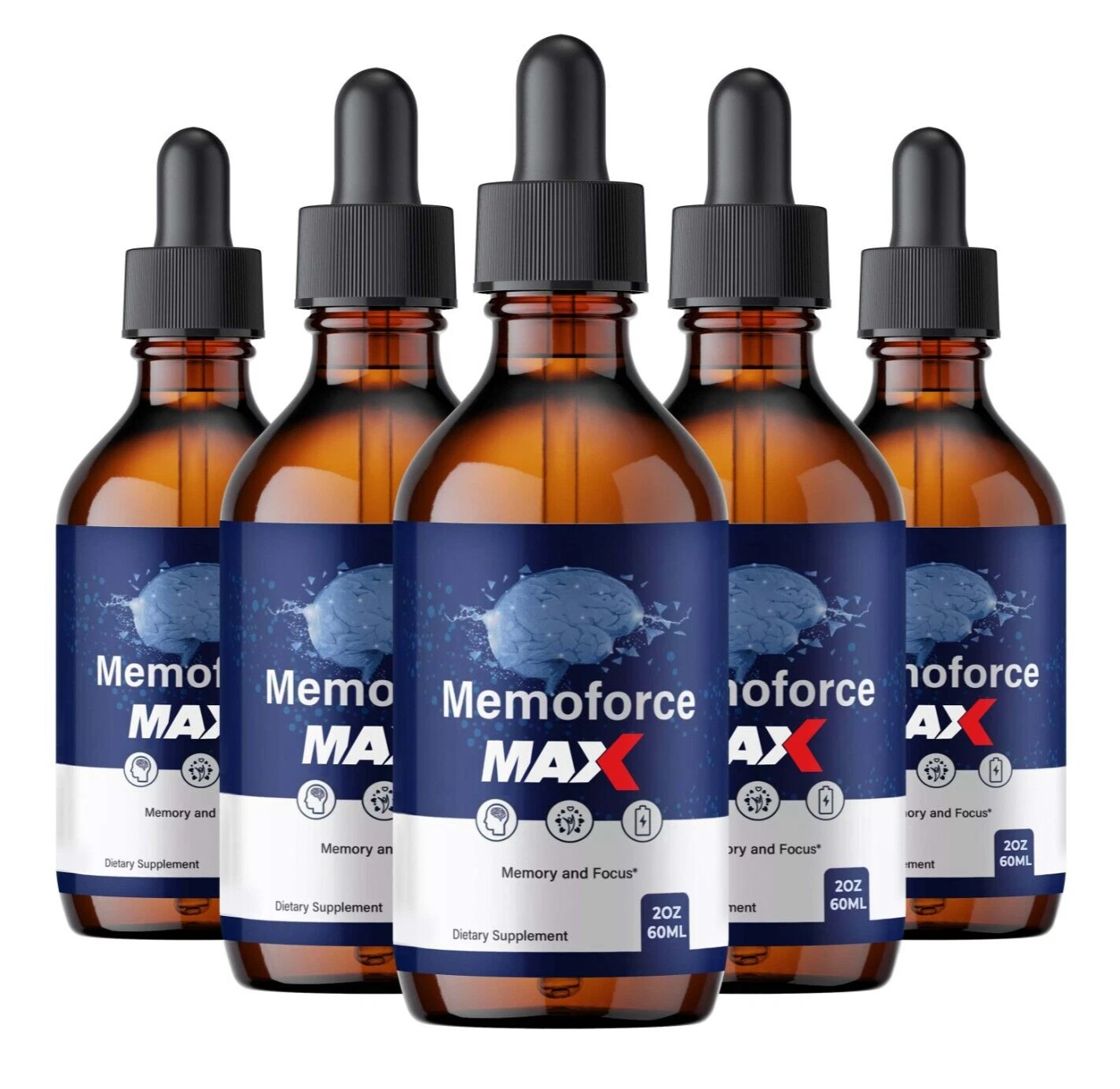 Memoforce MAX Brain Health for Memory, Cognitive Health & Wellness (5 Pack)