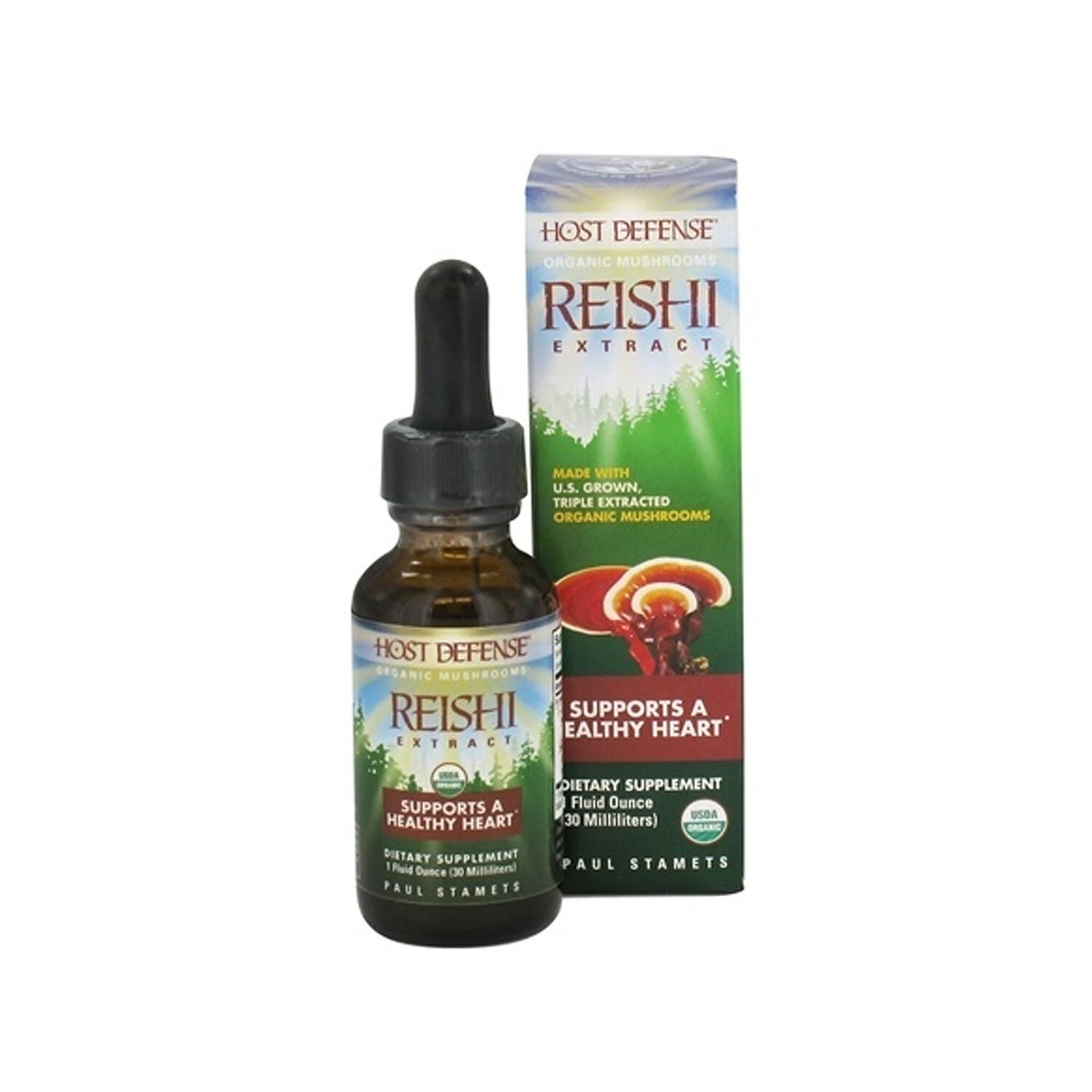 Fungi Perfecti Host Defense Reishi Extract, 1 Ounce