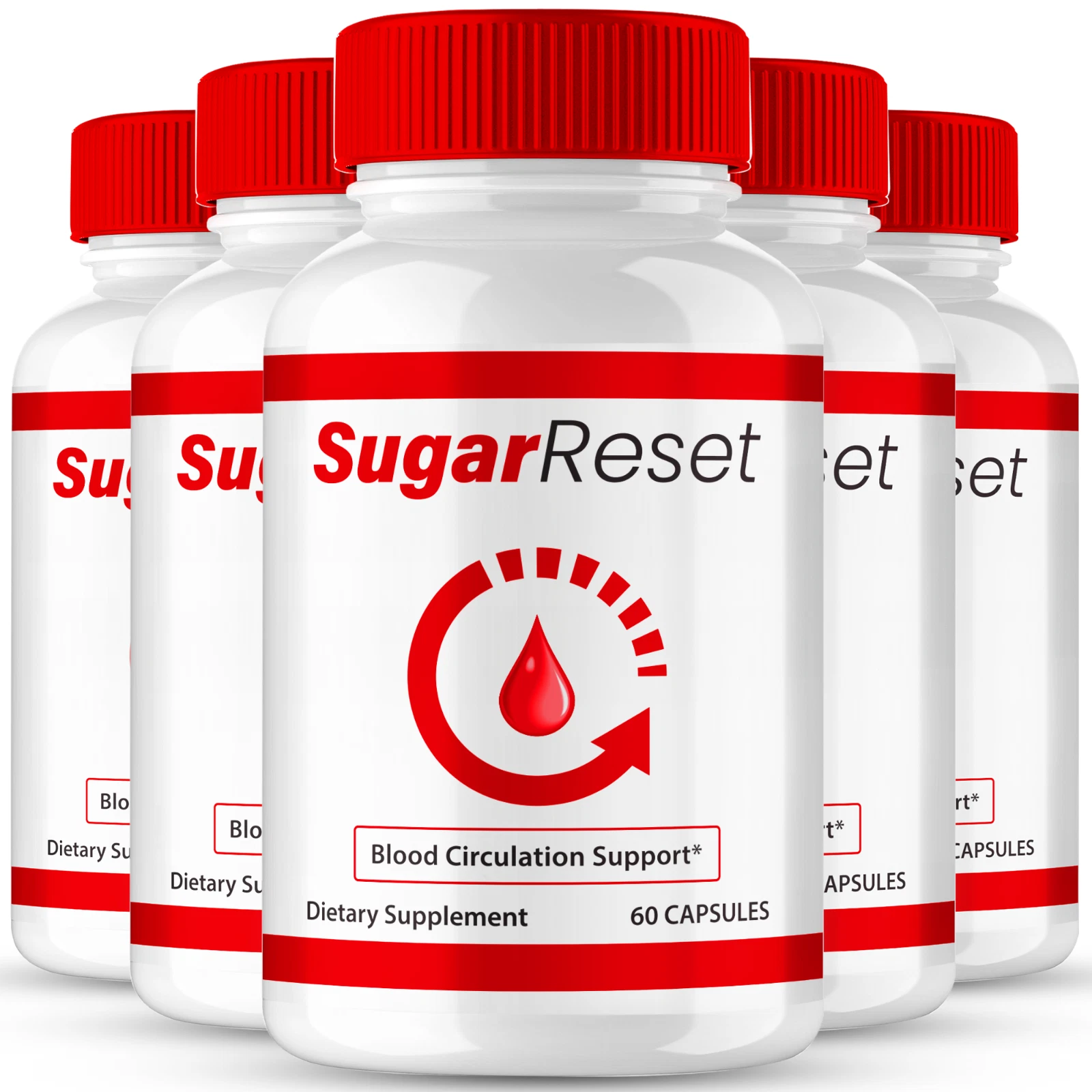 (5 Pack) Sugar Reset Capsules, SugarReset for Healthy Blood Support Formula