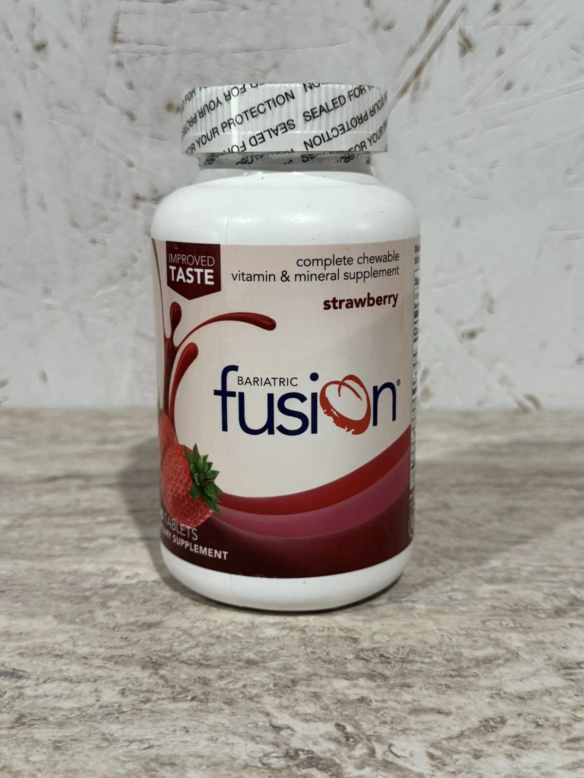 Bariatric Fusion STRAWBERRY Complete Chewable Multivitamin 120 Tablets 12/25