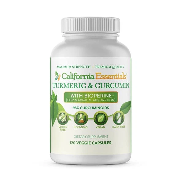 TURMERIC CURCUMIN GINGER + BIOPERINE VEGGIE CAPSULE-USA PRODUCT-SAFE-SEALED-FREE