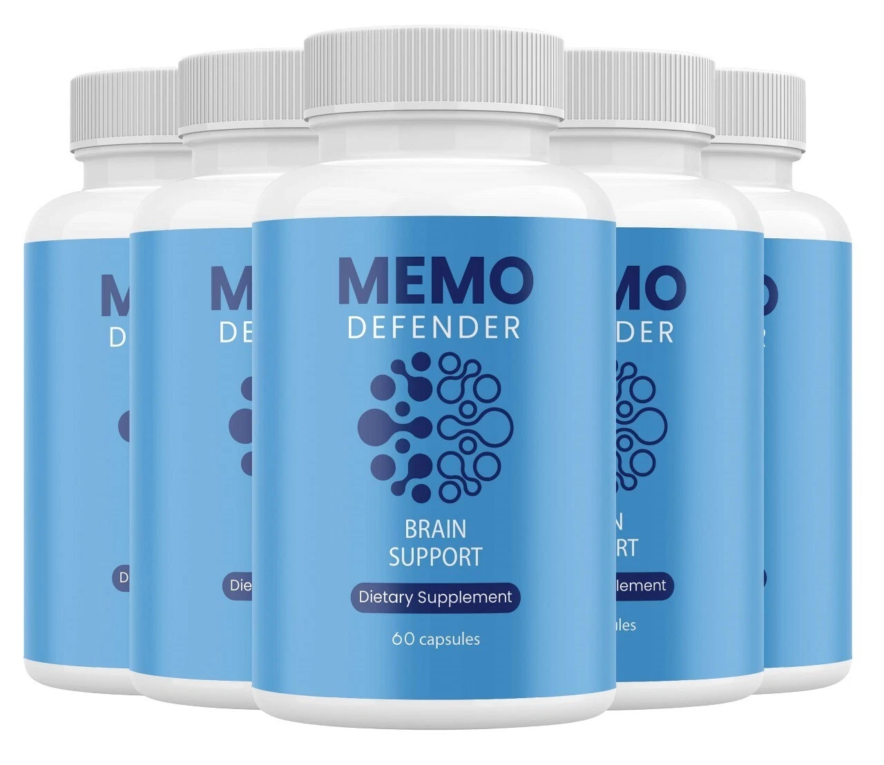 Memo Defender Brain Max Support Supplement Pills Advanced Formula 300 Capsules