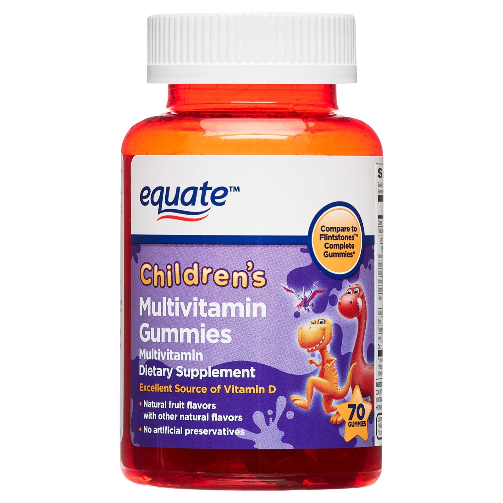 Kids Multivitamin Gummies Natural Fruit 70 Count