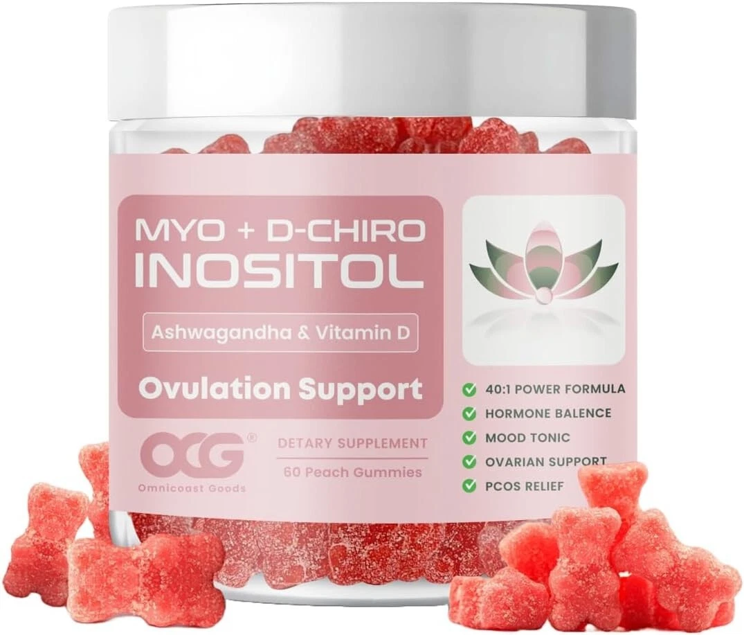 OCG Myo + D-Chiro Inositol + Ashwagandha & Vitamin D Ovulation Support Gummies