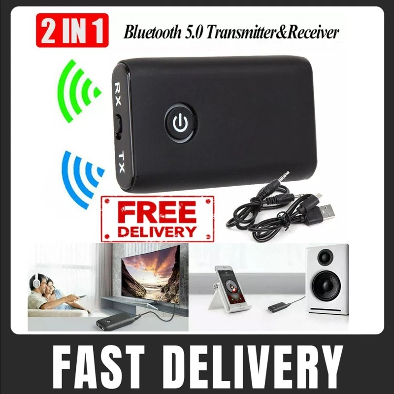 Bluetooth Transmitter and Receiver 2-in-1 Wireless Audio Adapter, Low Latency