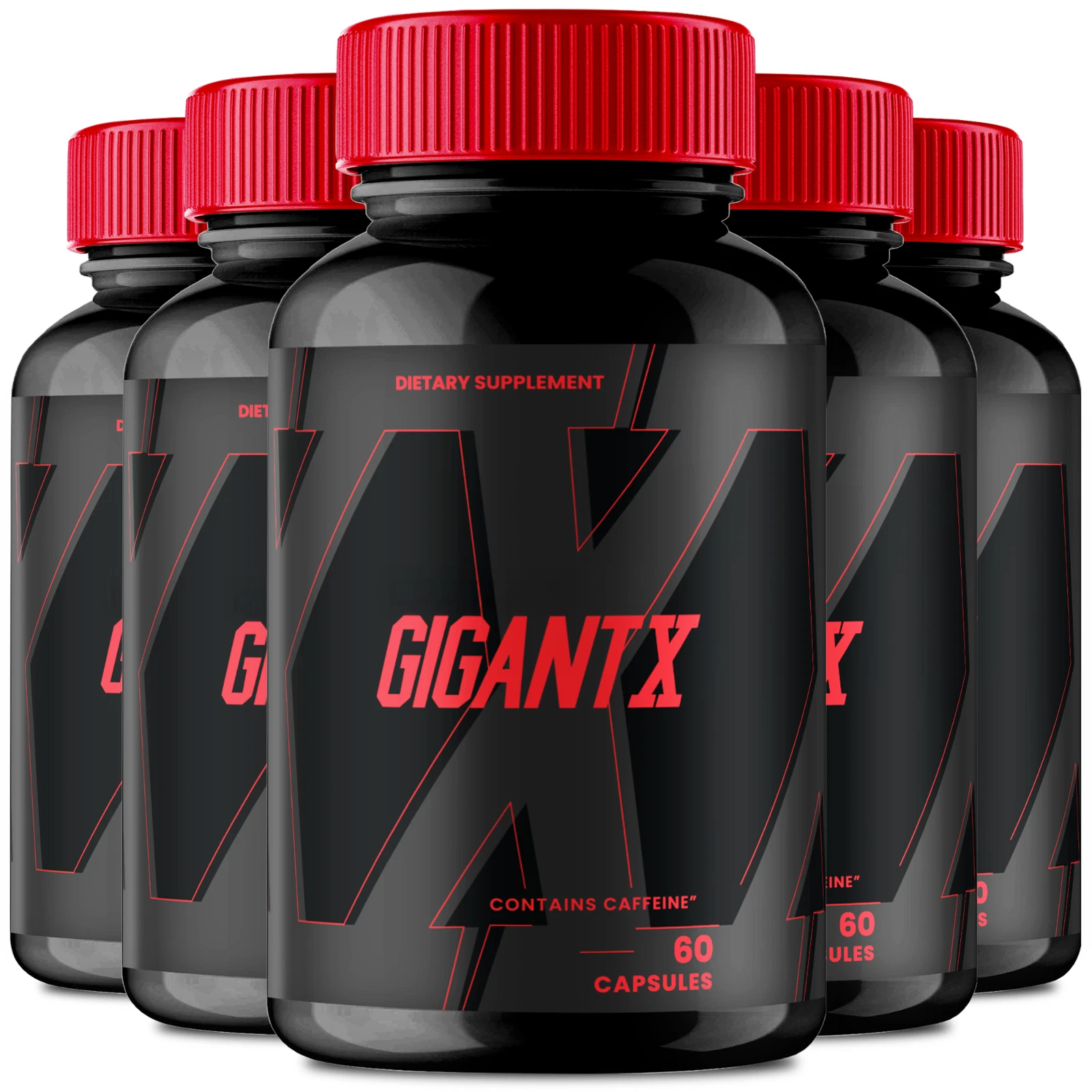 (5 Pack) GigantX Men Capsules, Gigant X Advanced Male Performance Support Pills