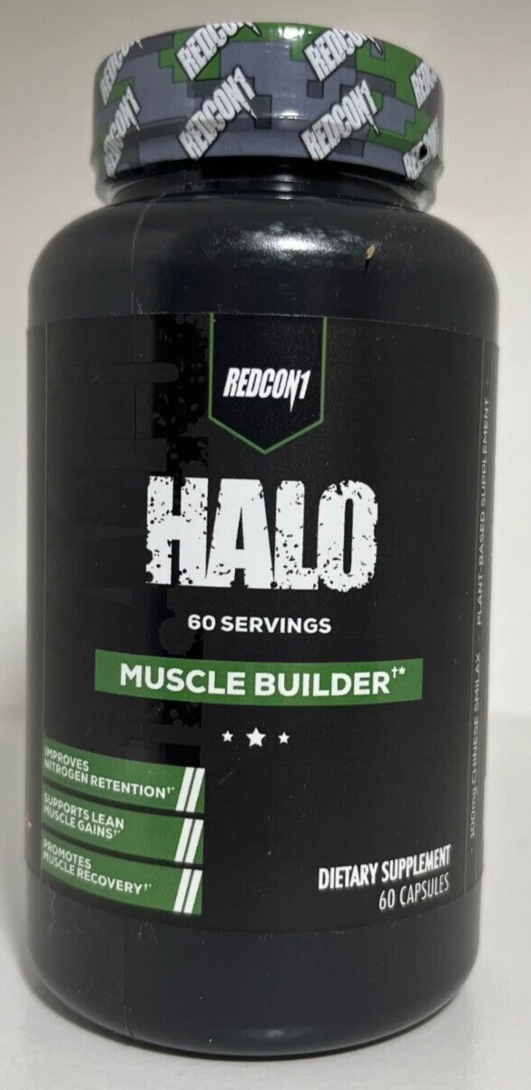 Redcon1 Halo Lean Muscle Builder Recovery Growth 60 Capsules NEWEST LABEL 05/28