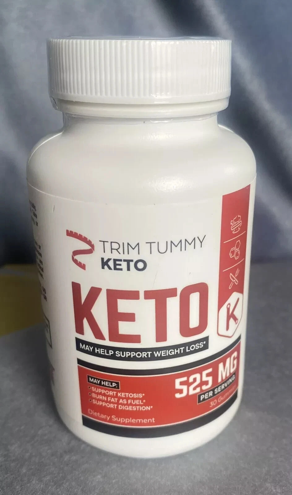 3 Bottles of Keto Gummies Max Strength Weight Loss 525mg 30/Bottle NEW 1/2026