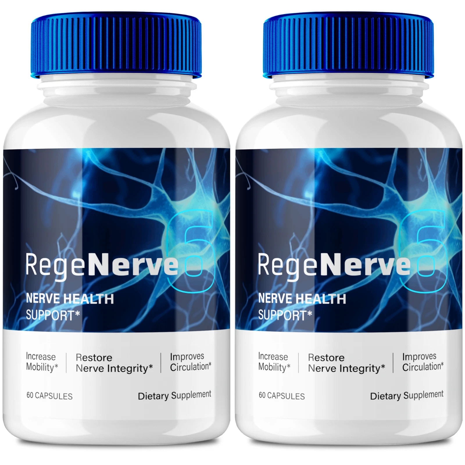 (2 Pack) Regenerve 6 Nerve Capsules, Advanced Nerve Health Supplement Pills
