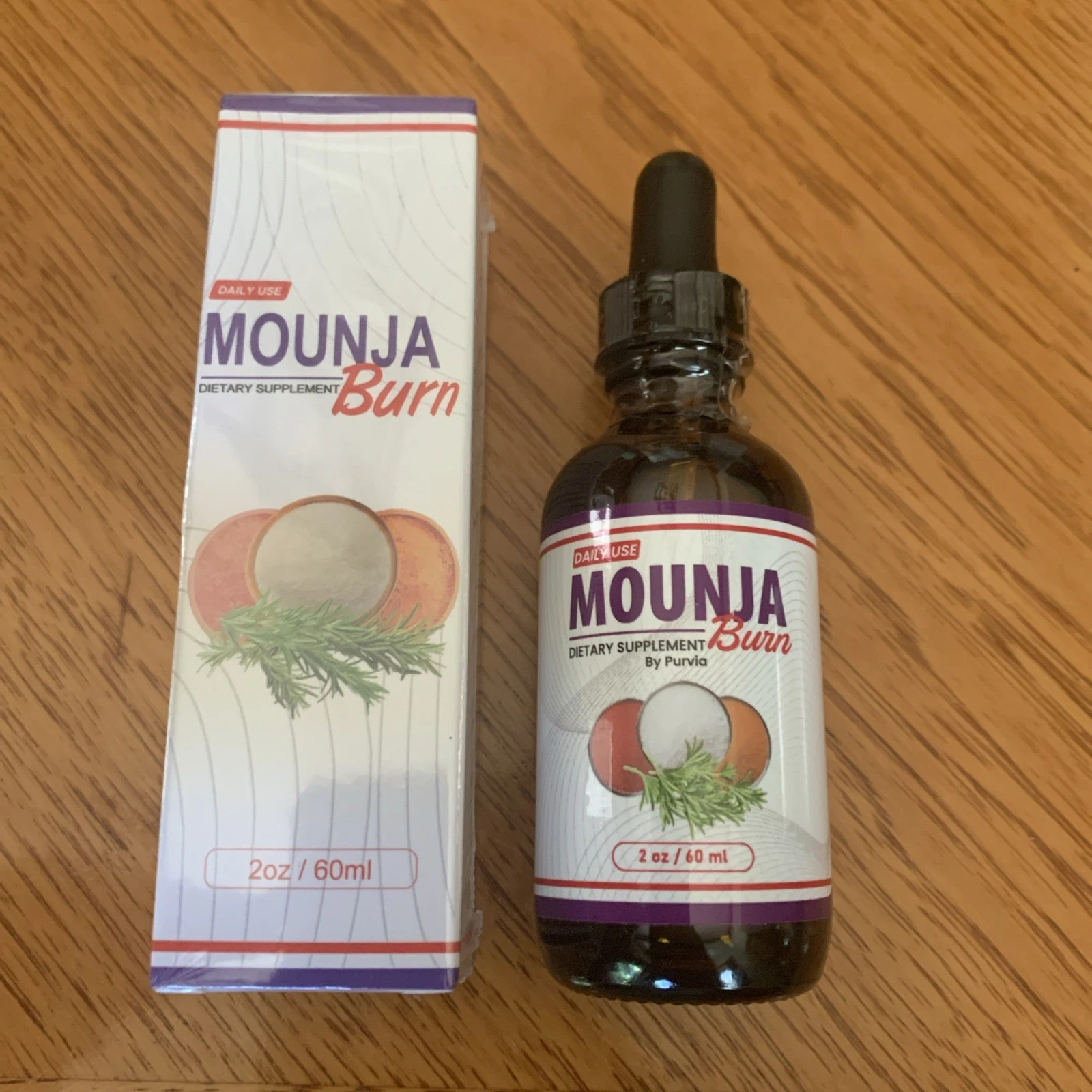 (2 Pack) Mounja Burn Drops For Weight Loss - Mounja Burn Diet Drops (4oz)