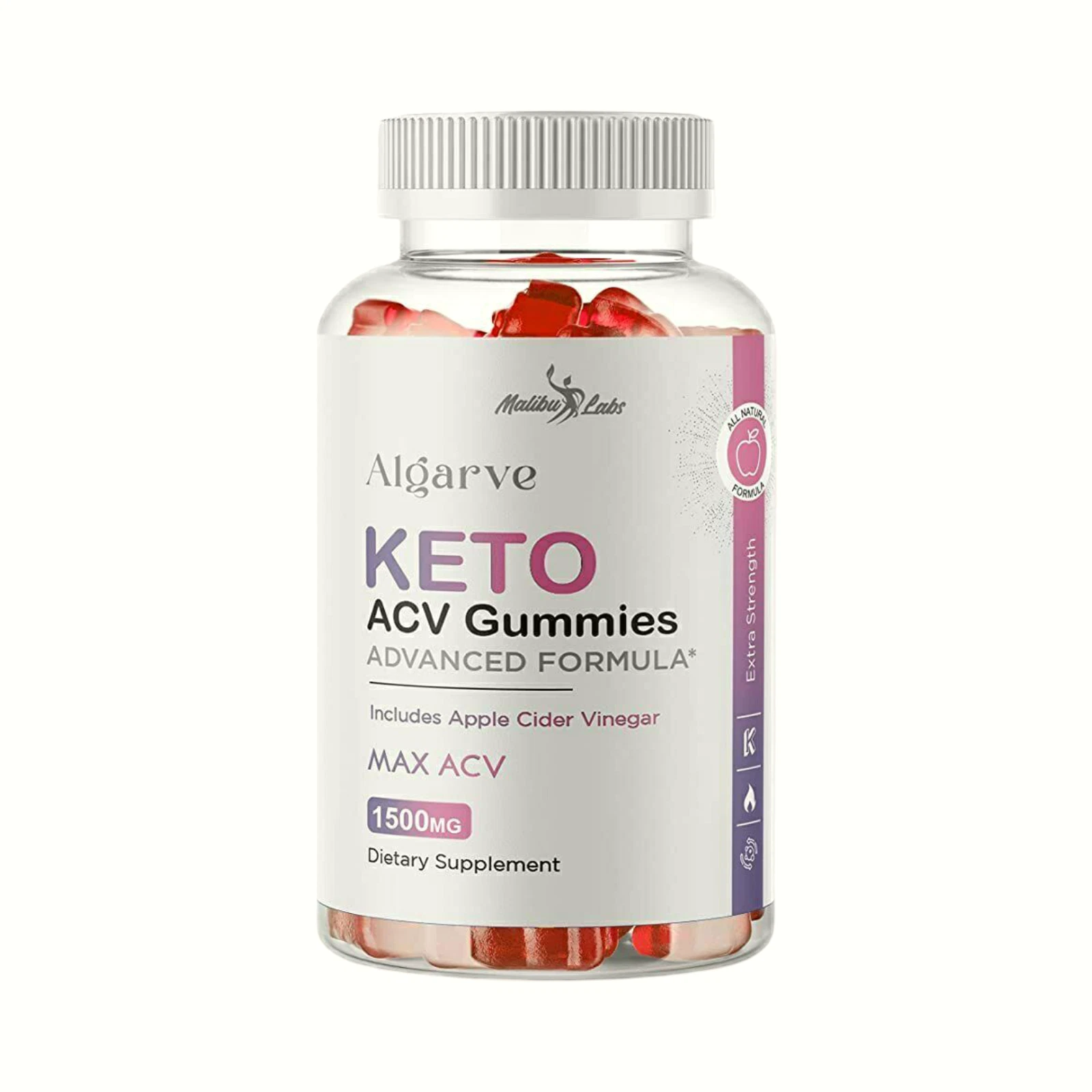 Algarve Keto ACV Gummies - Advanced Weight Loss, Vegan (60 Gummies)