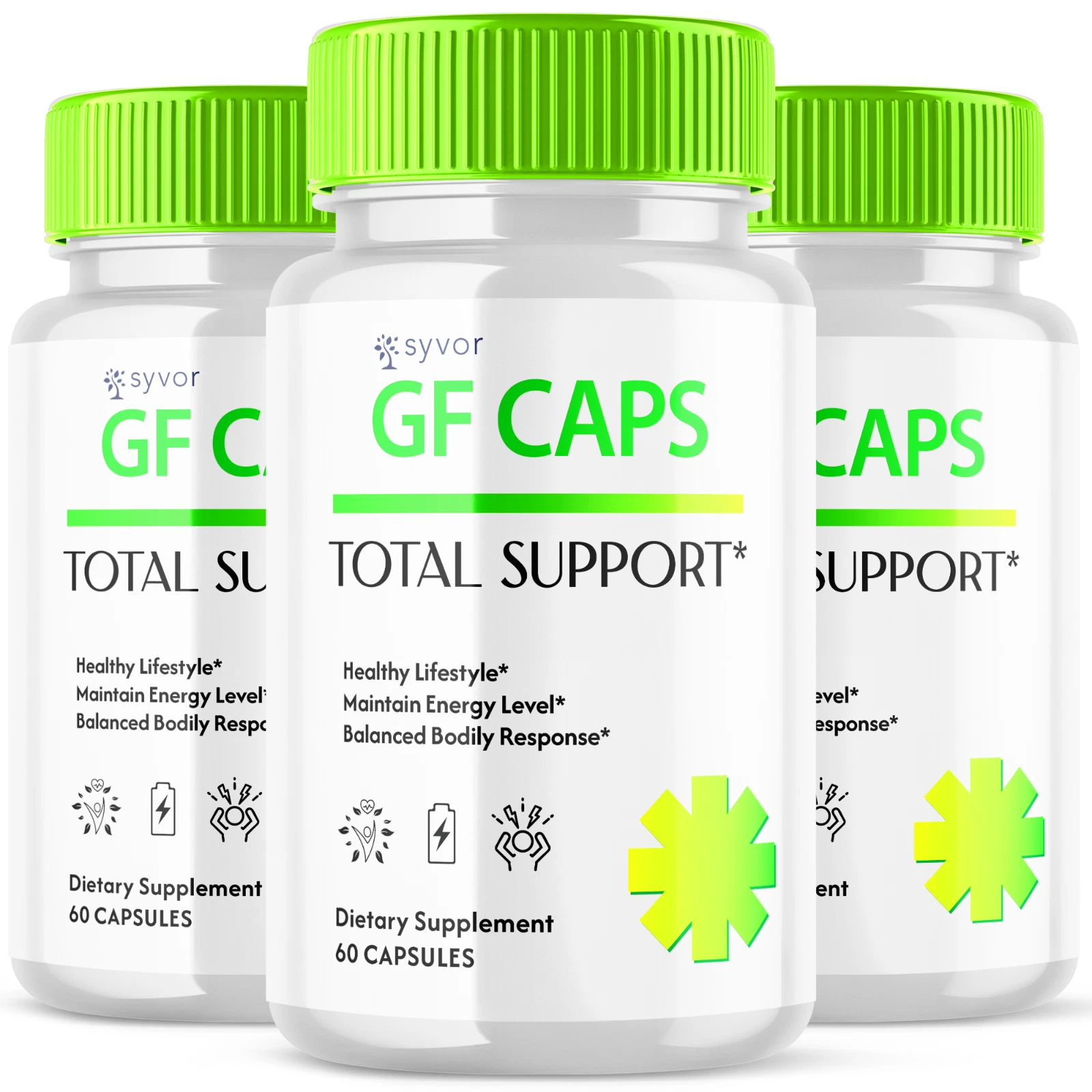 GF Caps Total Support Pills Healthy Lifestyle Glycogen Supplement 180 Capsules