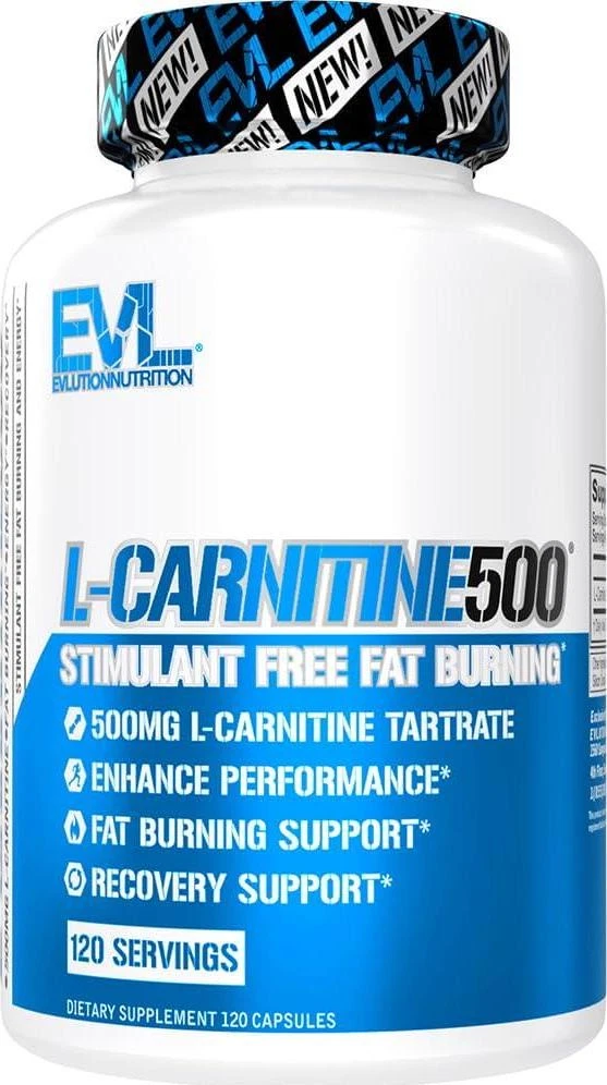 Evlution EVL L-Carnitine Supplement for Weight Loss Support - 120 Servings