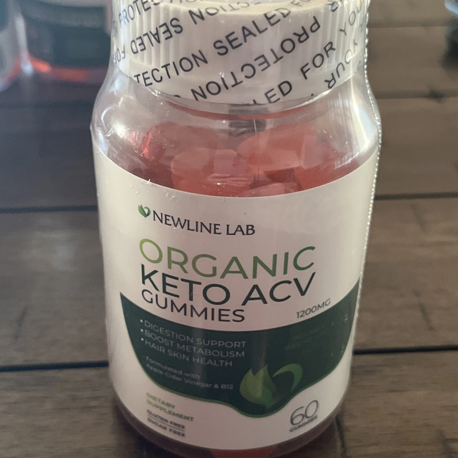 Organic Keto ACV Gummies - Sugar-Free Gluten-Free Apple Cider Vinegar Supplement
