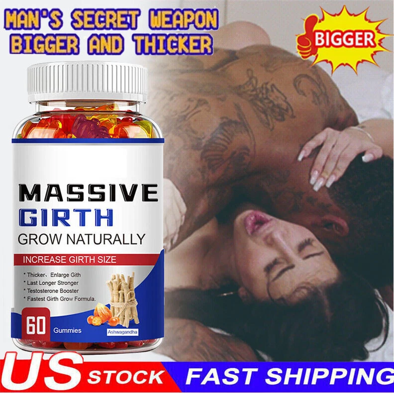 Male Enhancement Gummies Booster & Thicker Last Longer Stronger Bigger 60 Gummy