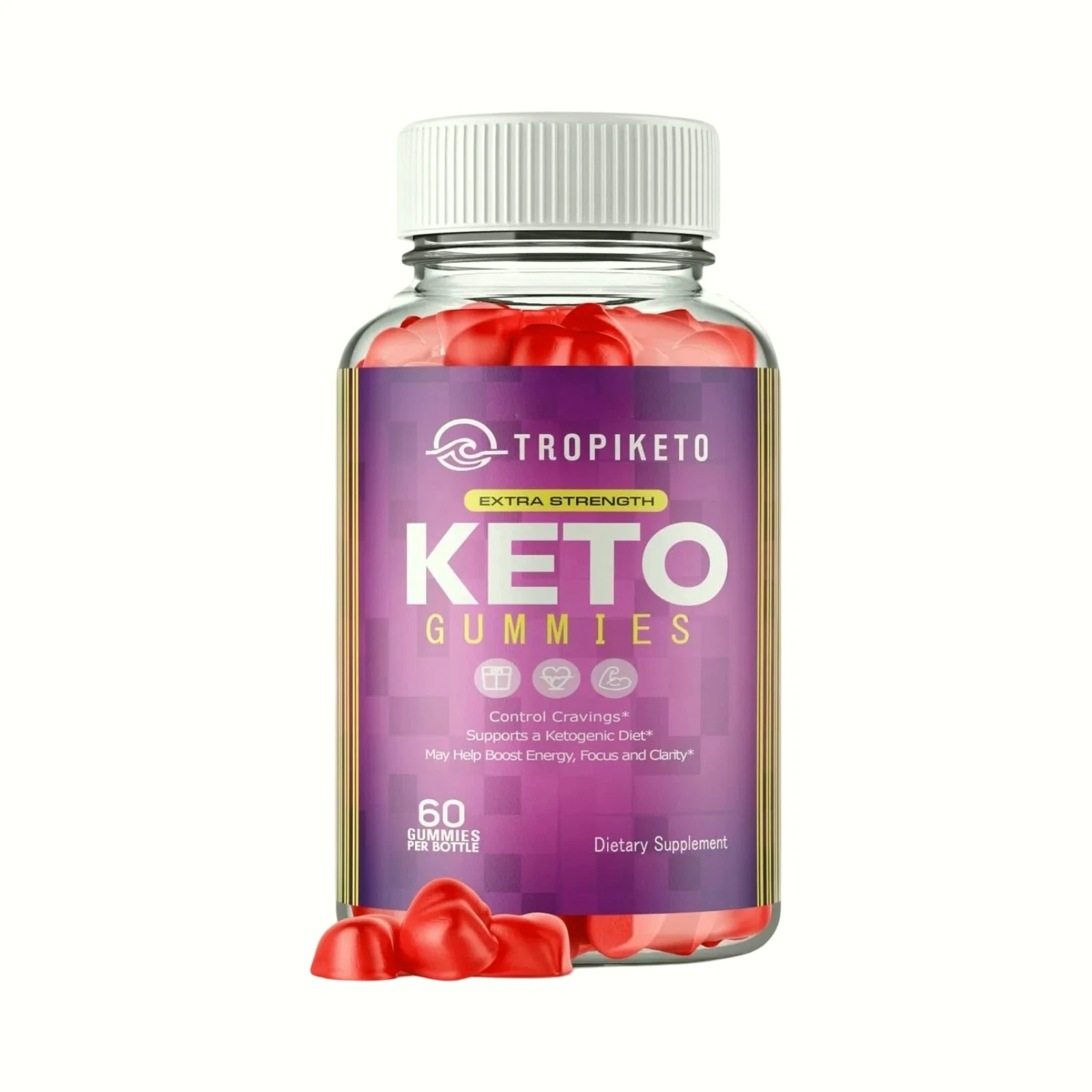 TropiKeto Keto ACV gummies, TropiKeto Gummies Weight Loss (60 Gummies)