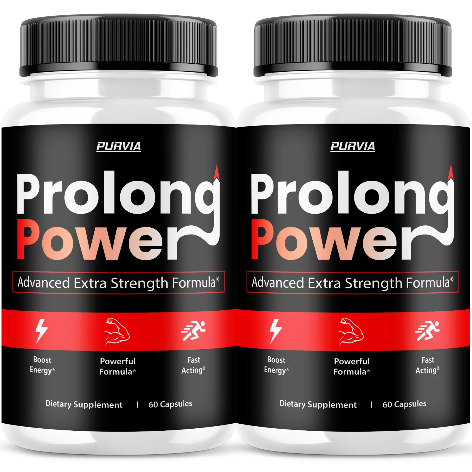 (2 Pack) Prolong Power Pills for Men Supplement Prolong Capsules Pro Long Power